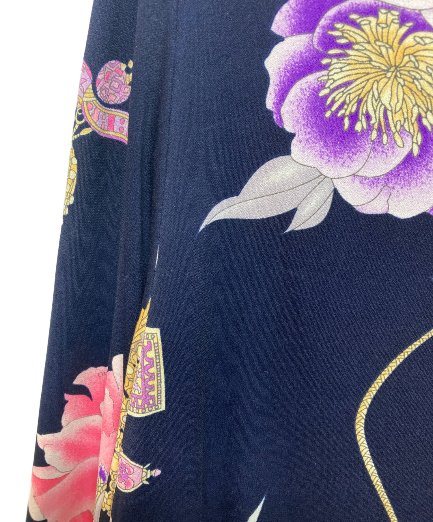 中古・古着通販】LEONARD (レオナール) 花柄カンカンロングワンピース