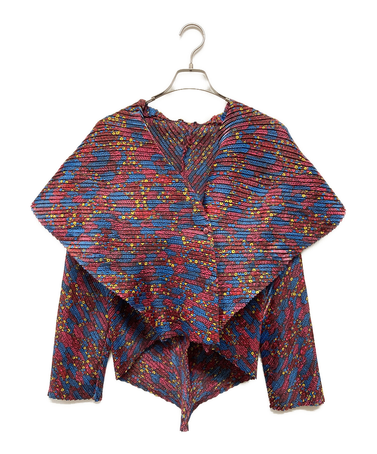 ISSEY MIYAKE FETE イッセイミヤケ プリーツ3BテーラードJK 中古・古着通販】ISSEY MIYAKE FETE (イッセイミヤケフェット) 総柄