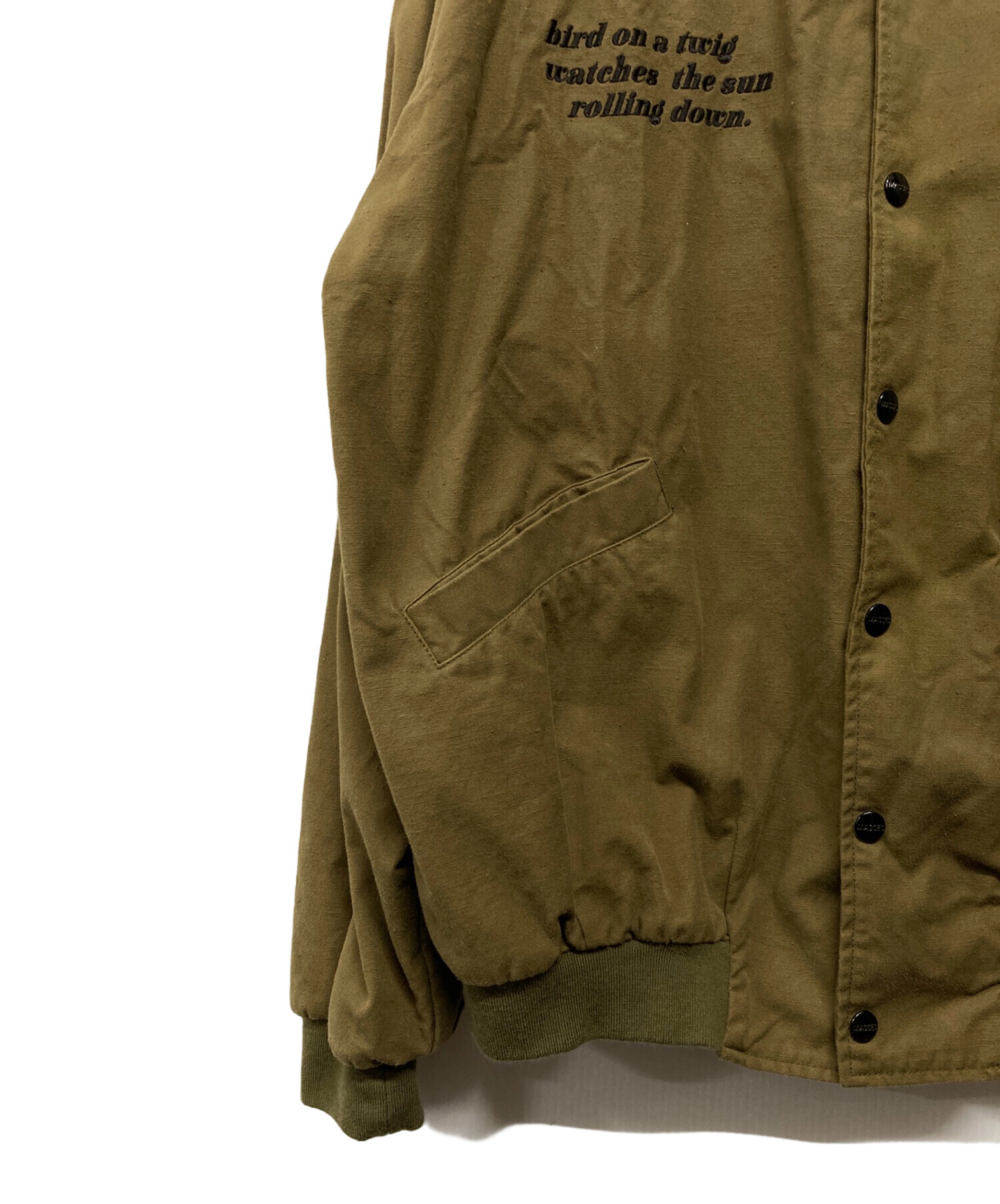 中古・古着通販】MASSES (マシス) RIB BONE JKT カーキ サイズ:M