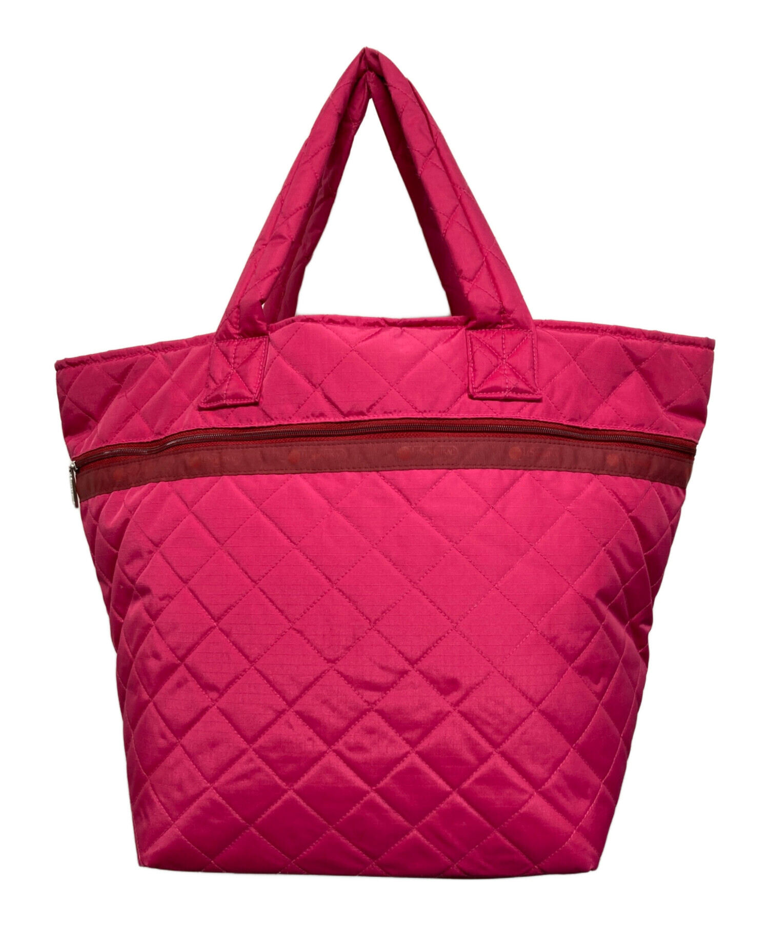 LeSportsac キルティング トートバッグ ピンク 中古・古着通販】LeSportsac (レスポートサック) キルティングトート