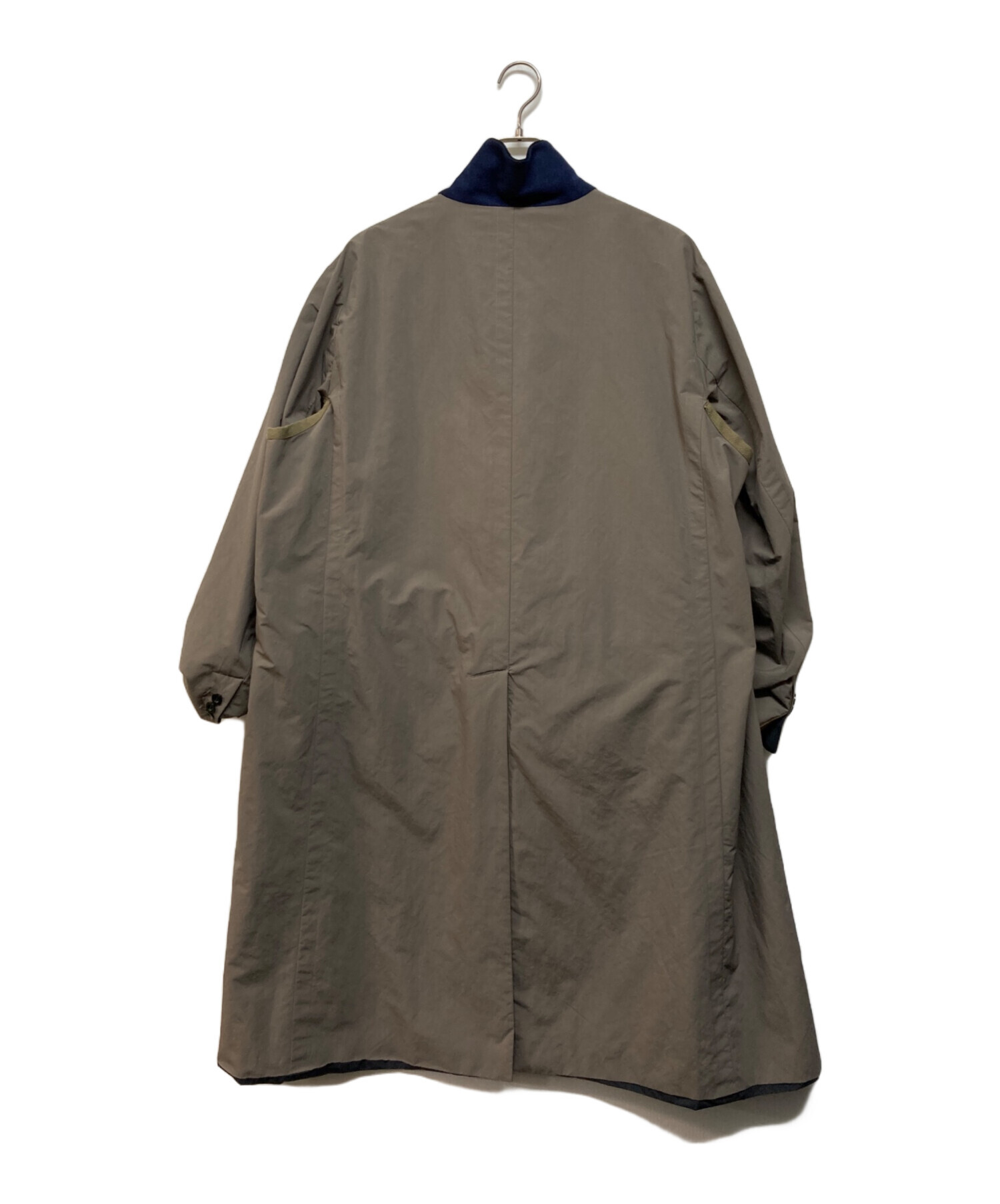 【新品・タグ付】sacai 23aw ウールメルトンパデッドコート ベージュ 2 2023AW☆sacai スーツボンディングロングコート Suiting Bonding