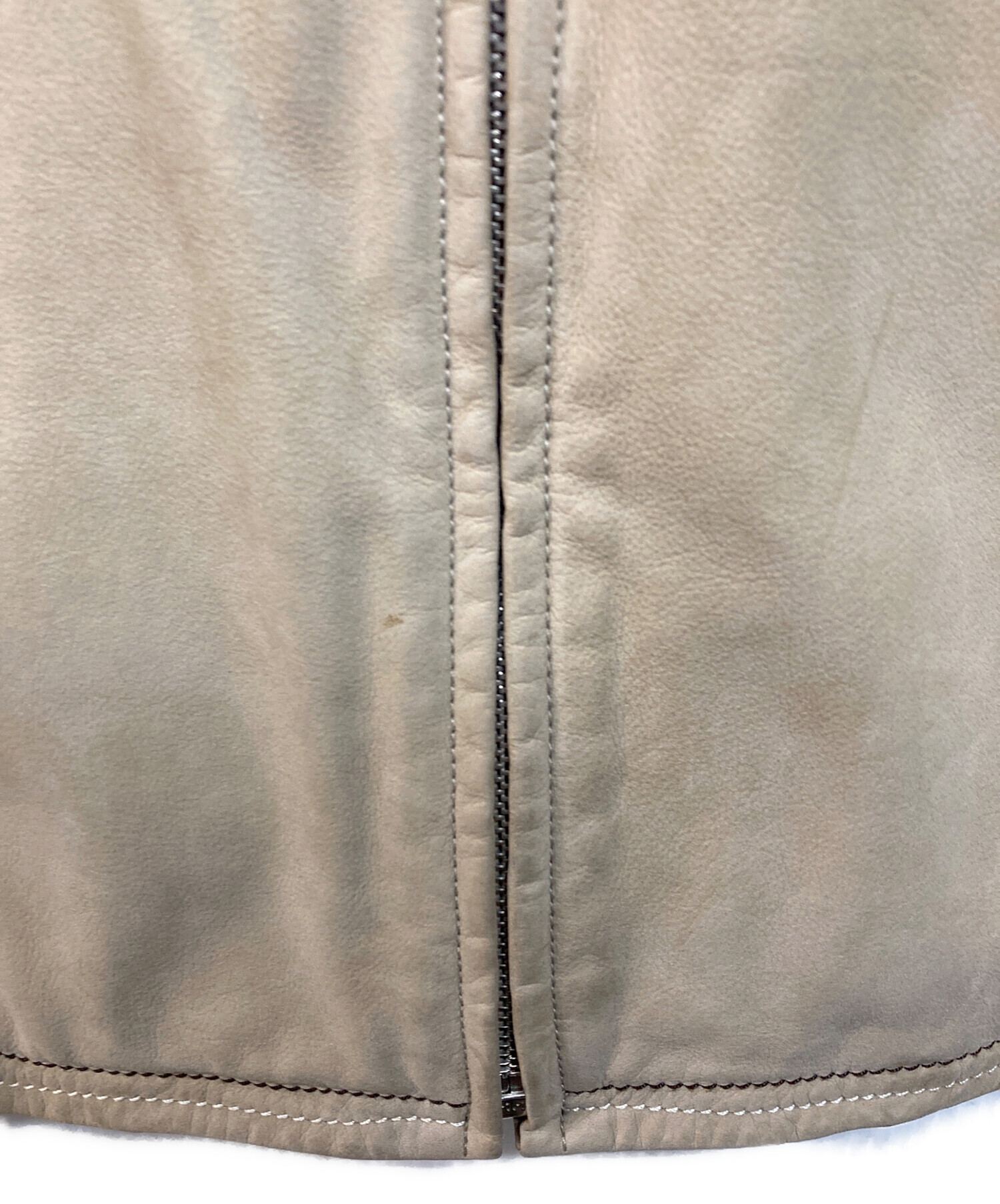 中古・古着通販】HERMES (エルメス) ヌバック切替レザージャケット