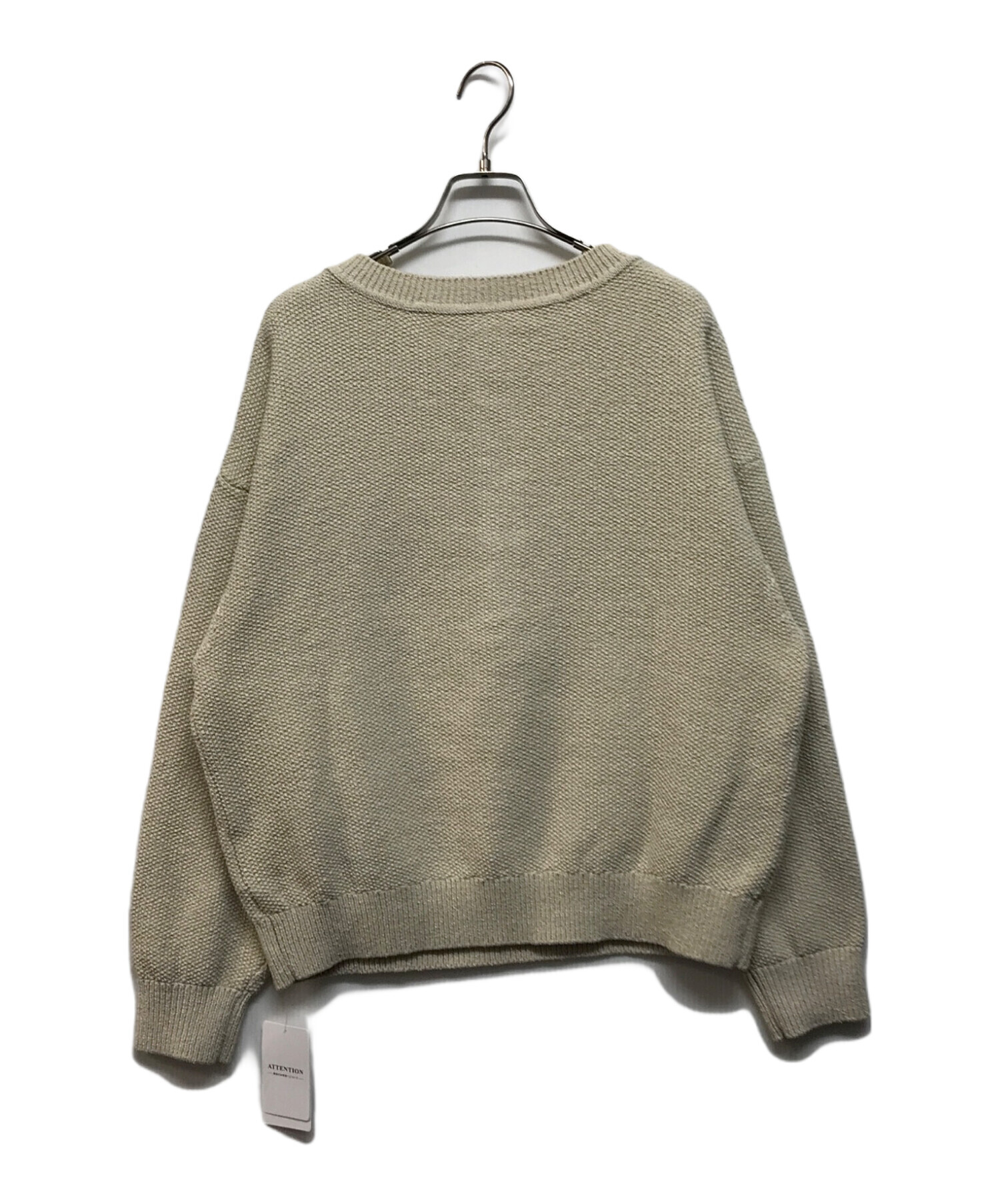 【新品・未使用】FRAMeWORK カノコ2way ヘンリーニット　ベージュ ≪追加 / 新色≫カノコ2WAYヘンリーニット（ニット/セーター