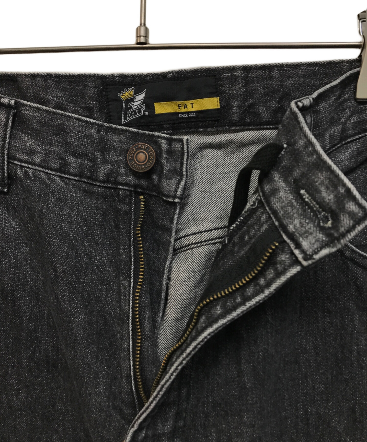中古・古着通販】FAT (エフエーティー) Bludozer Worn デニムパンツ 