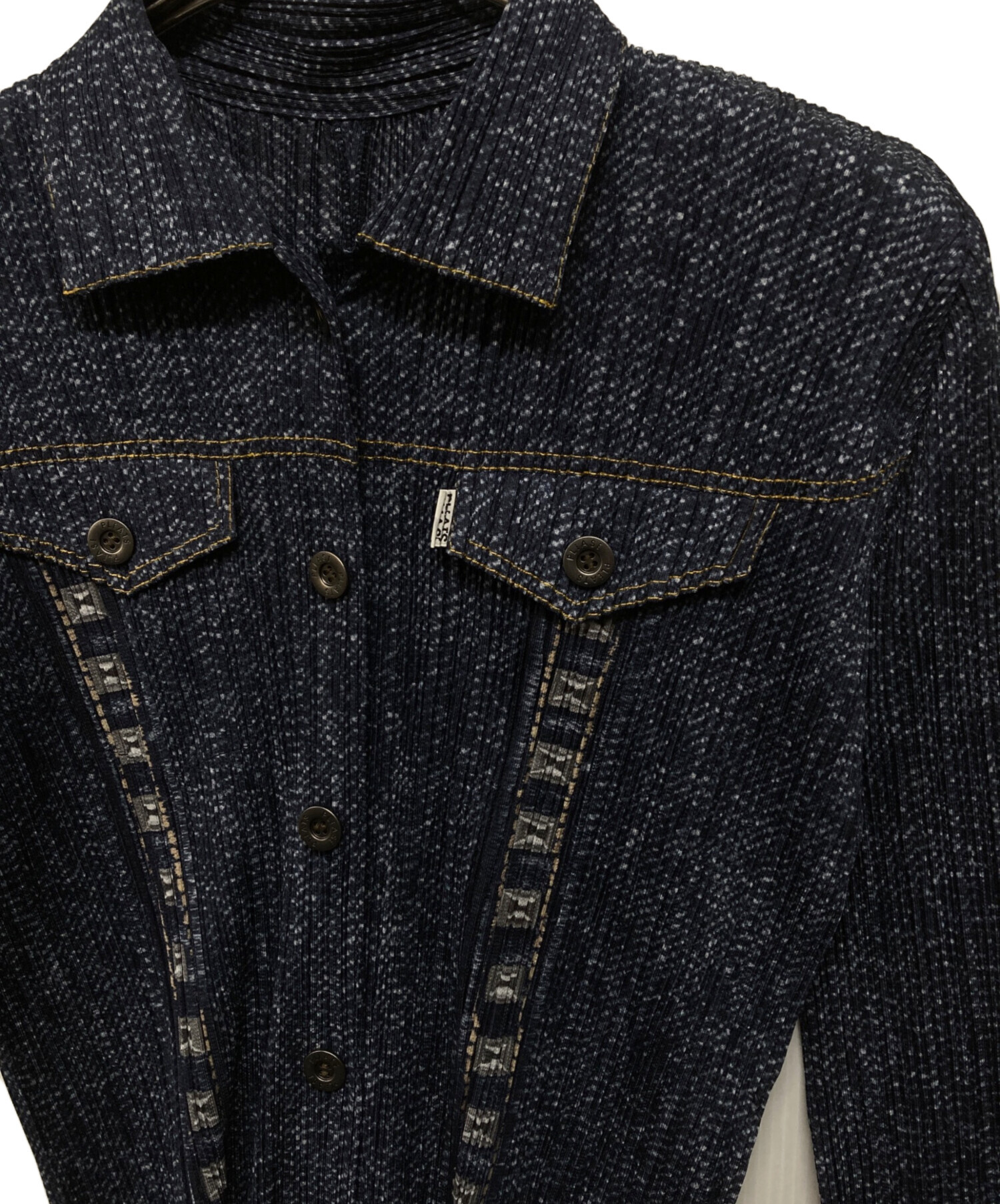 中古・古着通販】PLEATS PLEASE (プリーツプリーズ) デニム転写