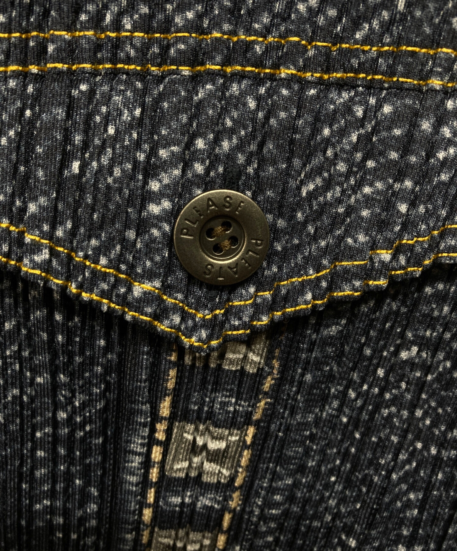 中古・古着通販】PLEATS PLEASE (プリーツプリーズ) デニム転写