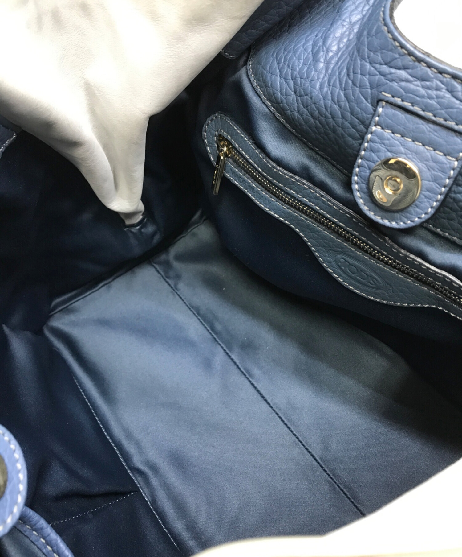 中古・古着通販】TOD'S (トッズ) サイドジップレザーハンドバッグ