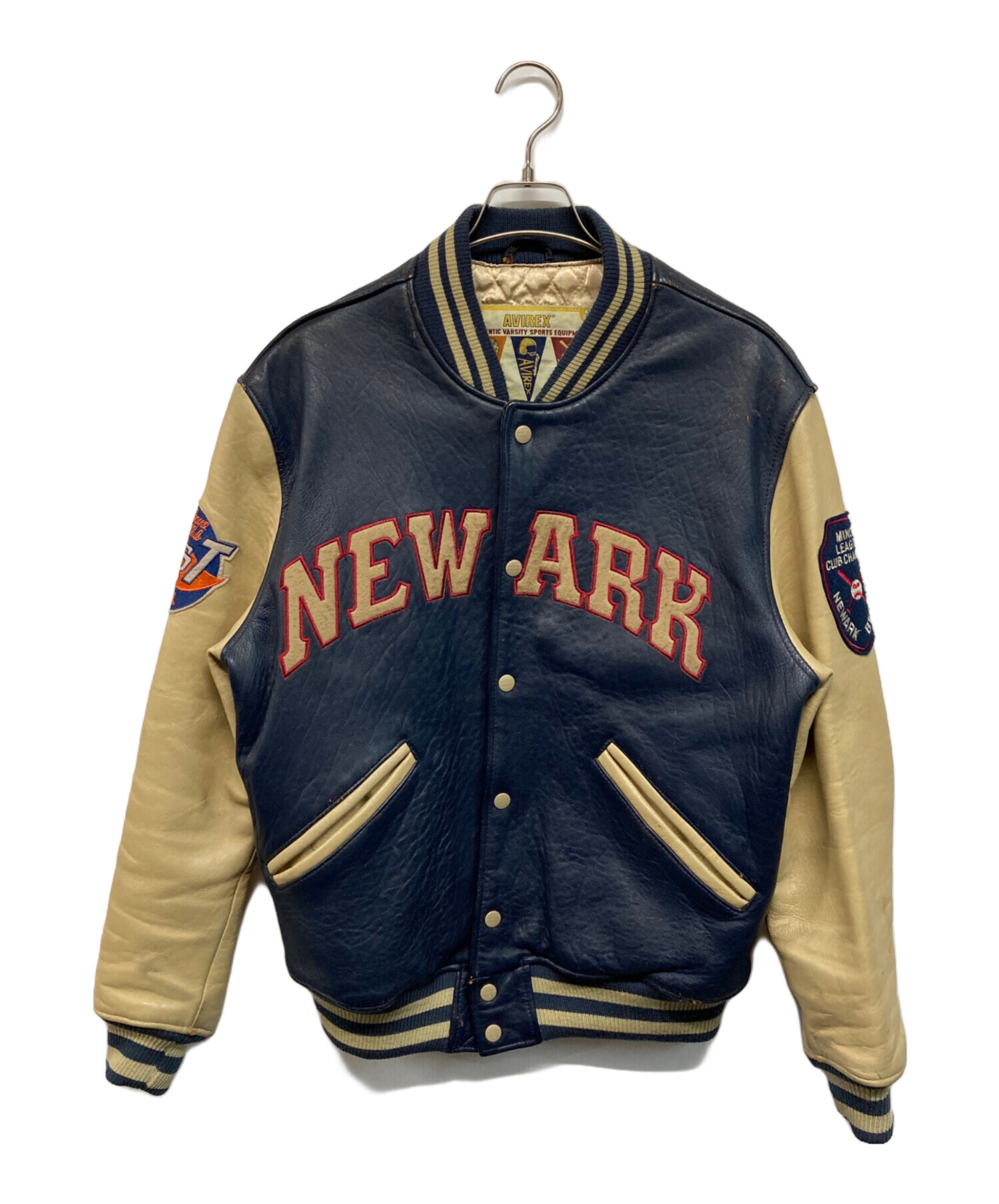 中古・古着通販】AVIREX (アヴィレックス) ラムレザースタジャン