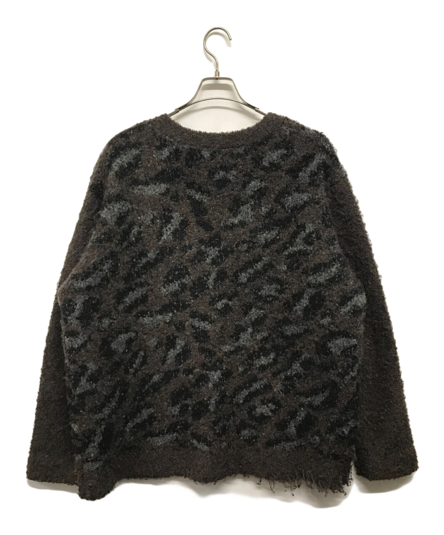 TTT_MSW 21aw panther knit cardigan ブラック 【公式通販】