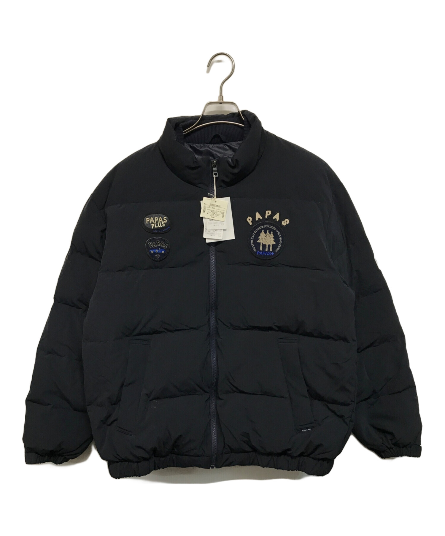 53,900円】papas パパスプラス パッチワークブルゾン 中綿入り 53,900円】papas パパスプラス パッチワークブルゾン 中綿入り 【公式