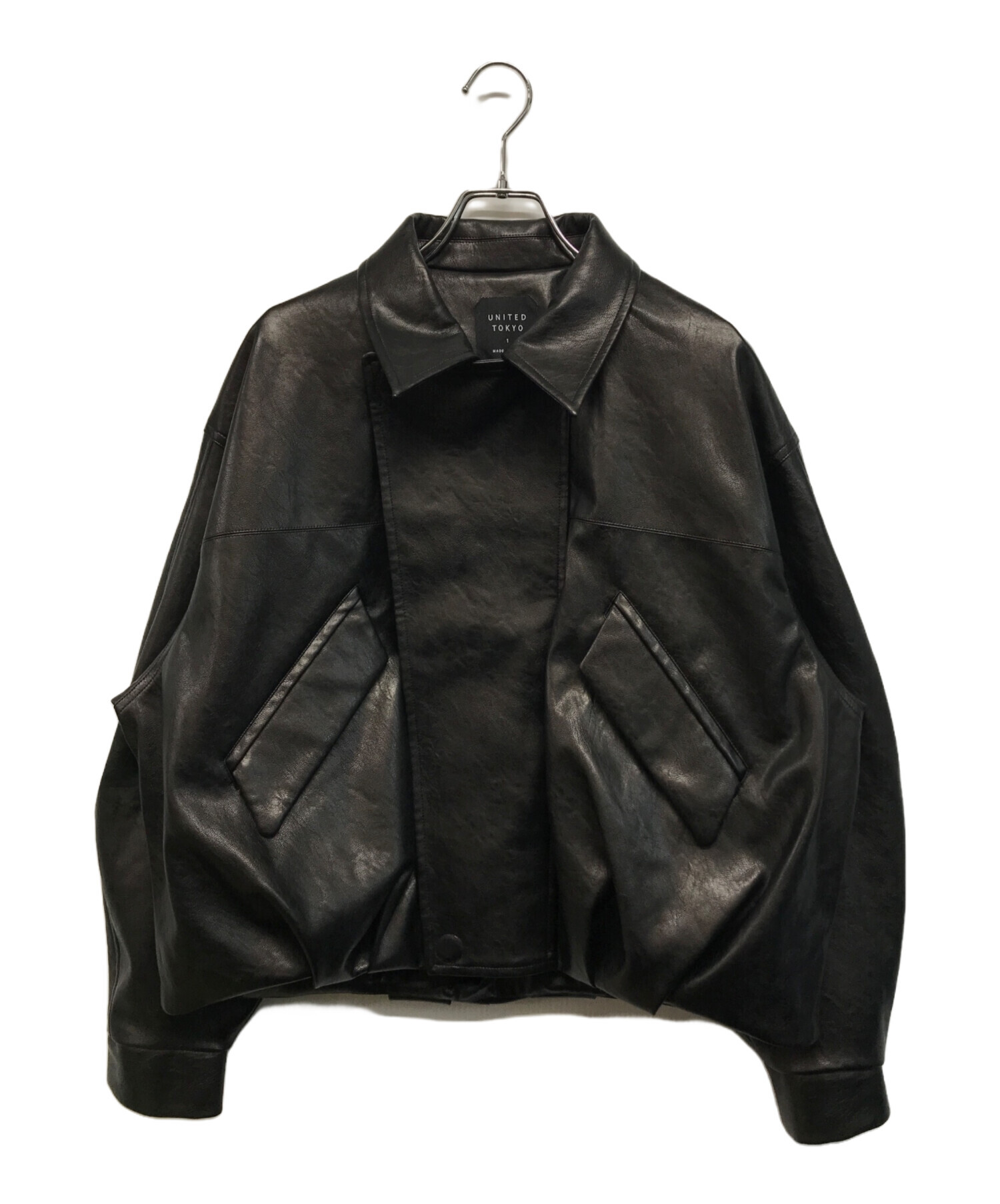 UNITED TOKYO コクーンレザーボンバージャケット MA-1 TOKYO