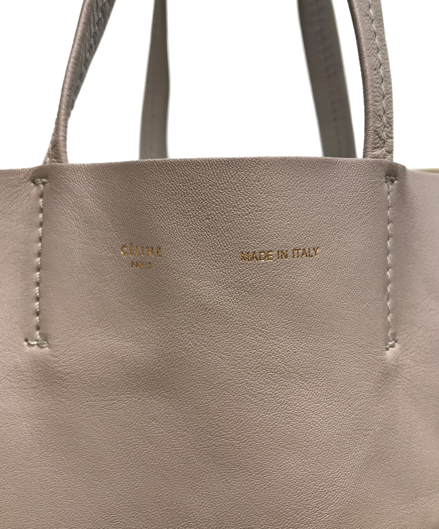 CELINE セリーヌ トートバッグ グレージュ 中古・古着通販】CELINE (セリーヌ) Horizontal CABAS ホリゾンタル