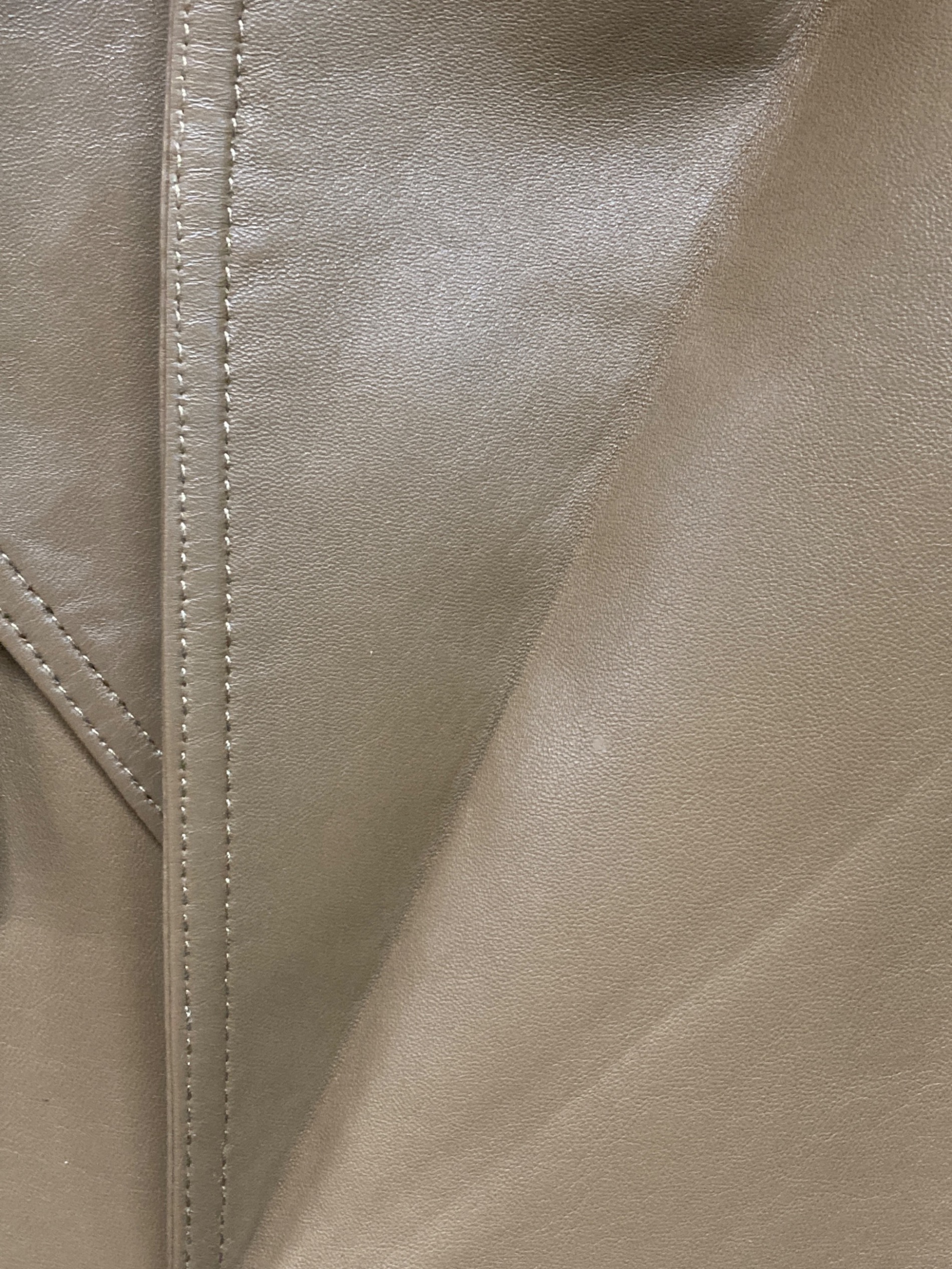 BALMAIN ラムレザースタンドカラーロングコート Lサイズ ブラウン 03_388f8856-8e72-451d-8f12-