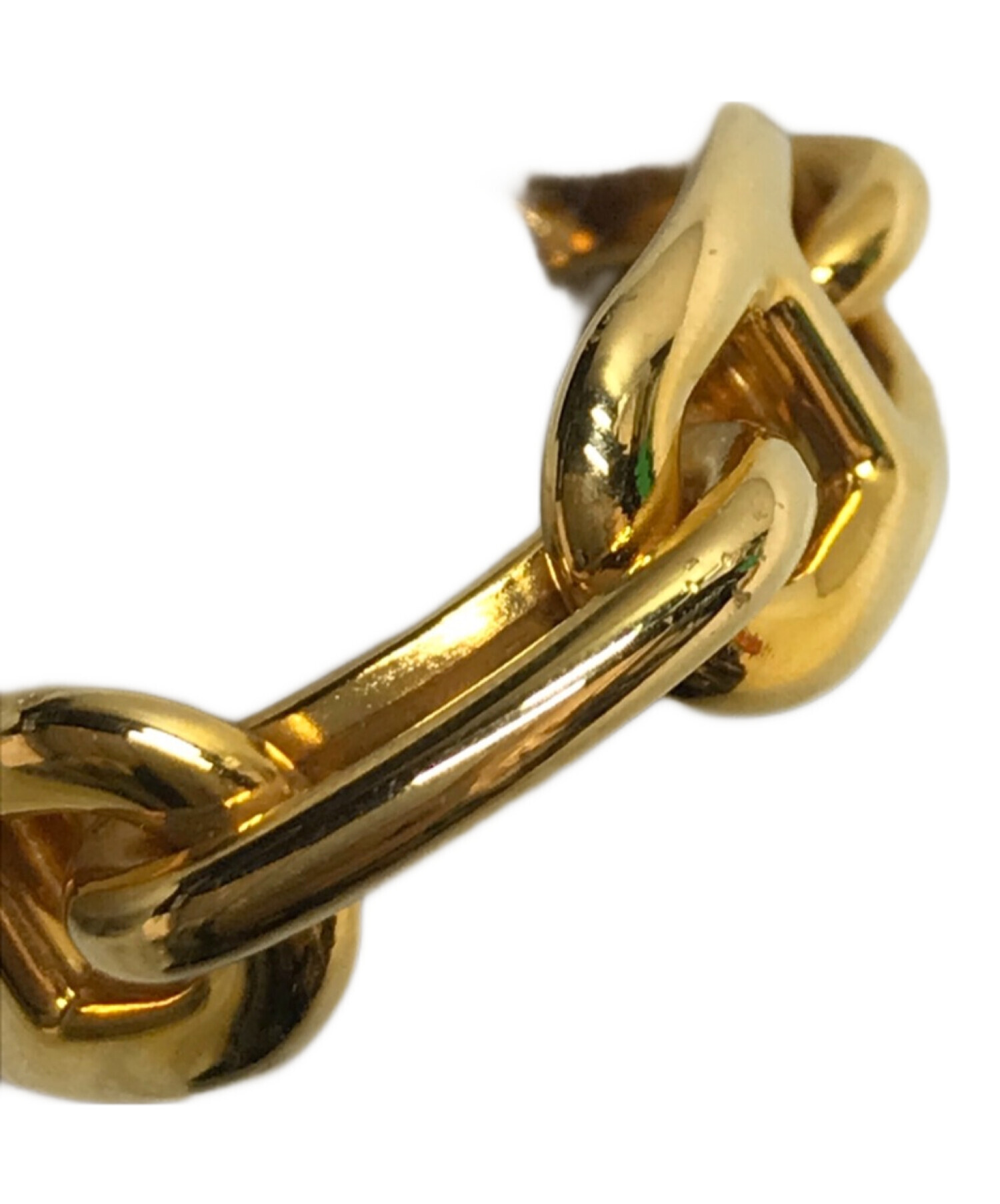 中古・古着通販】HERMES (エルメス) スカーフリング ゴールド サイズ