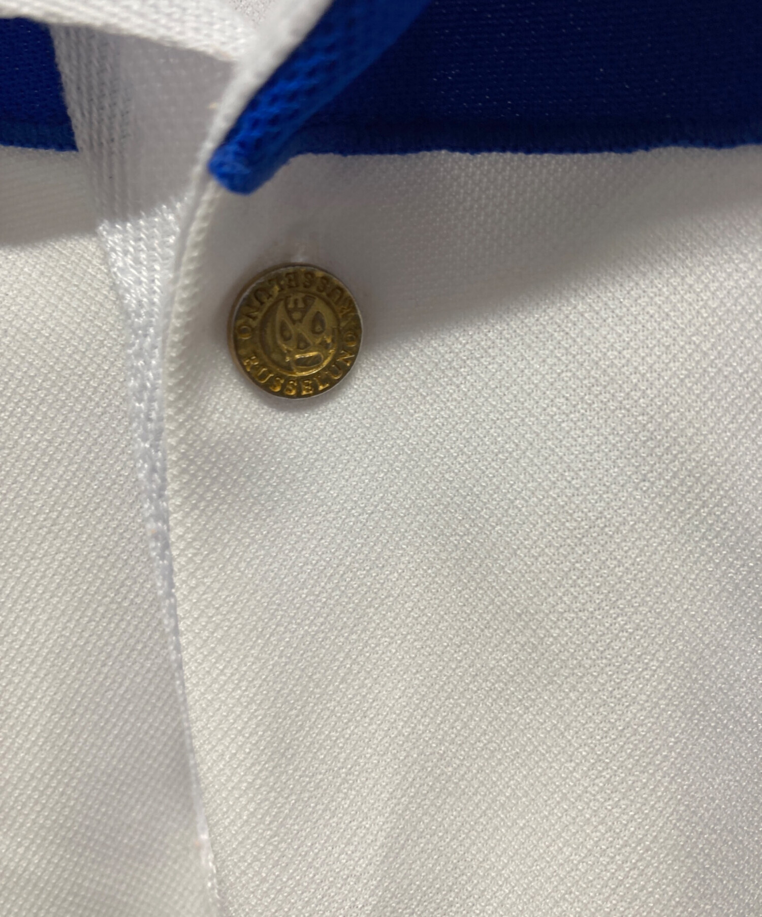 中古・古着通販】RUSSELUNO (ラッセルノ) ポロシャツ ブルー×ホワイト