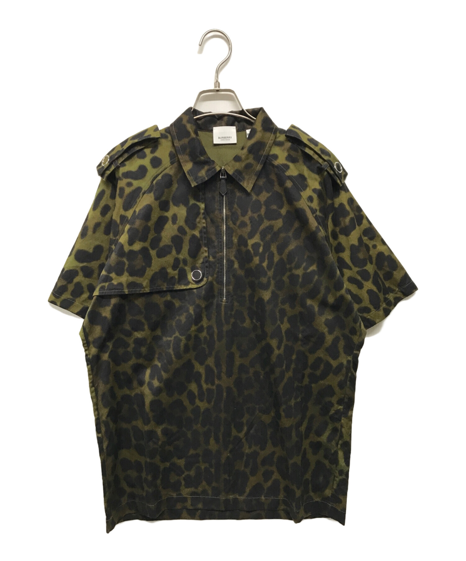 【近年モデル✨】【XXS】BURBERRY ハーフジップ ポロシャツ メンズ 中古・古着通販】BURBERRY (バーバリー) エポレットハーフジップ半袖