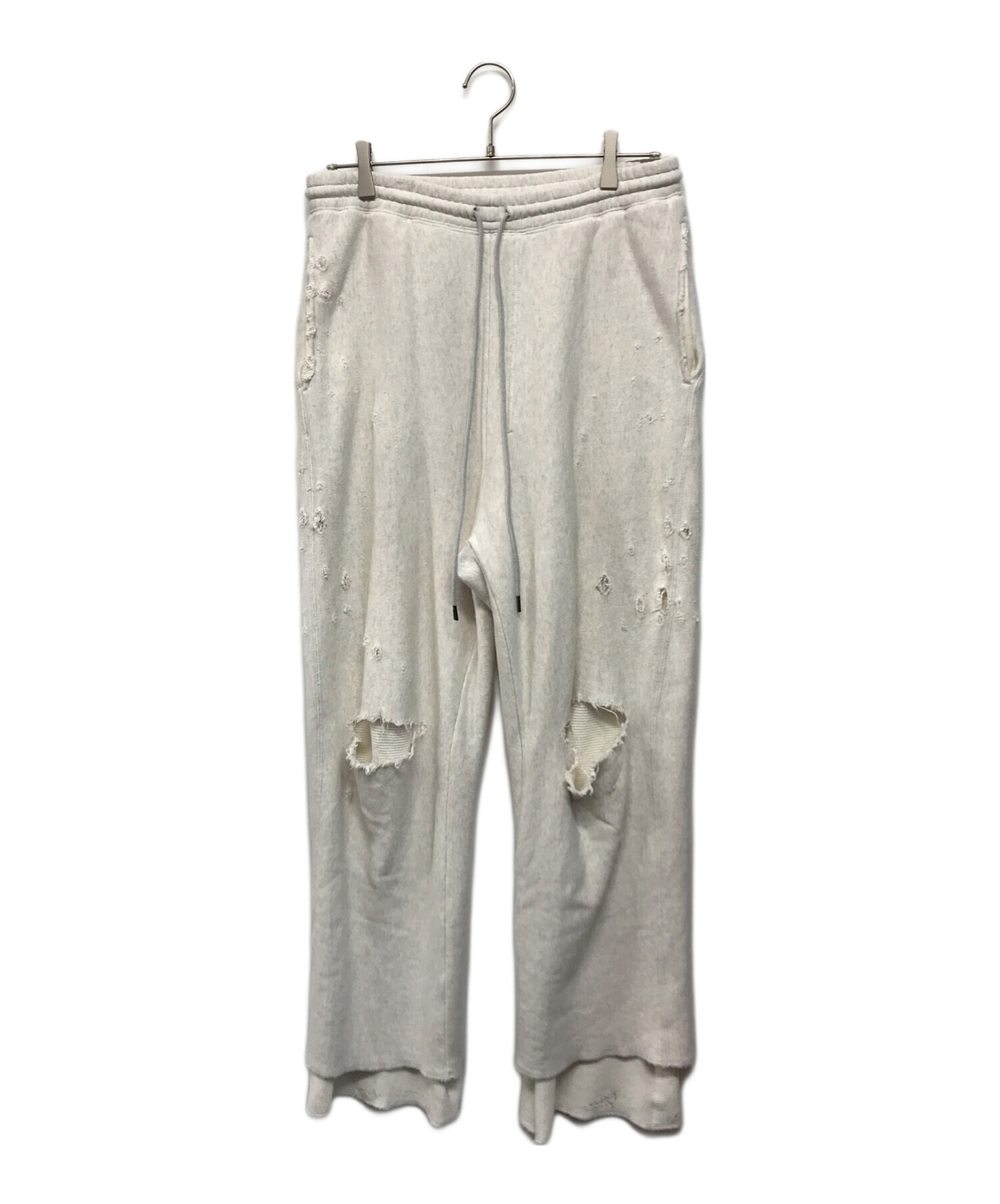中古・古着通販】ANCELLM (アンセルム) CRASH SWEAT LAYERED PANTS 