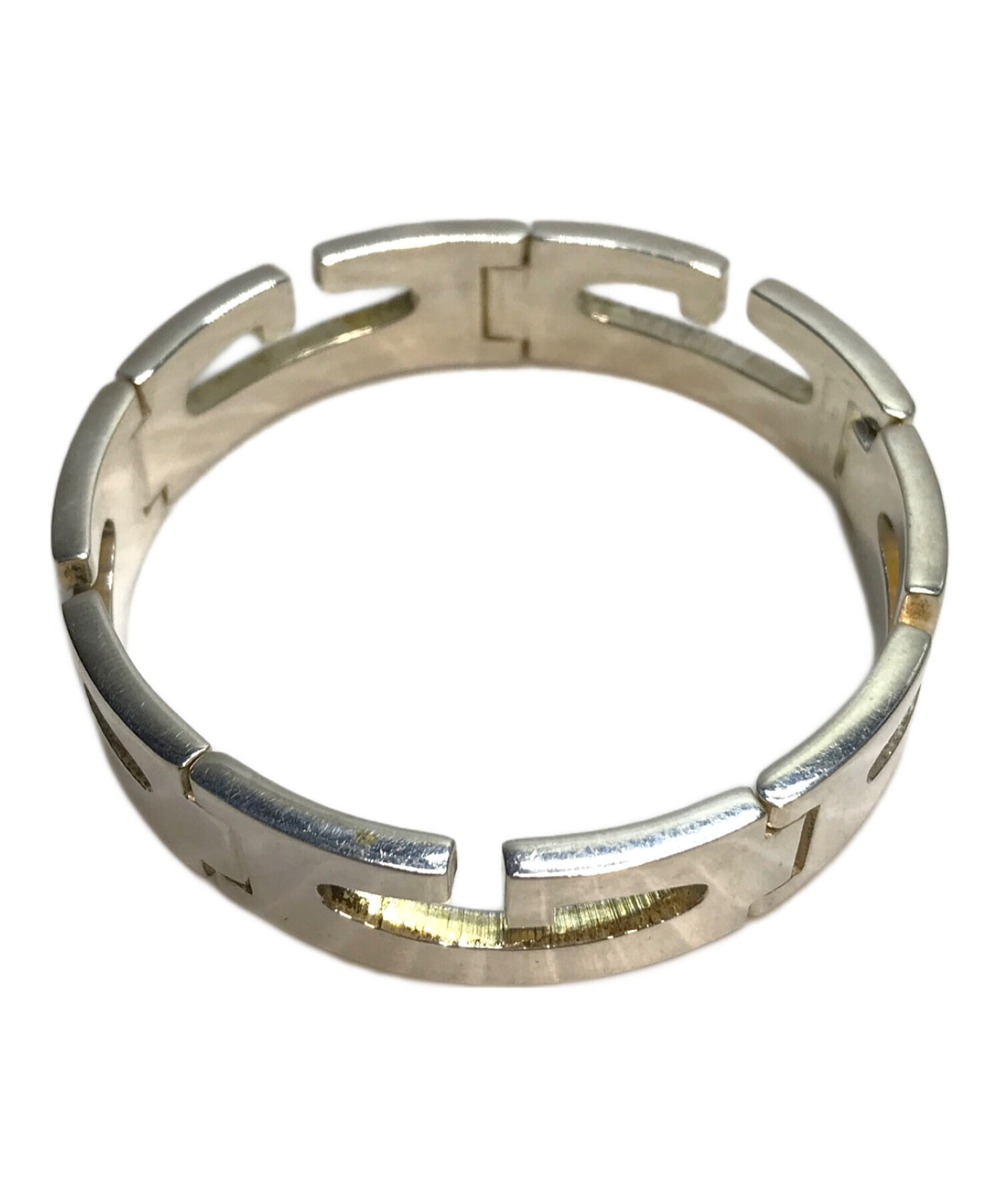 中古・古着通販】GUCCI (グッチ) Gモチーフカットオウトバングル