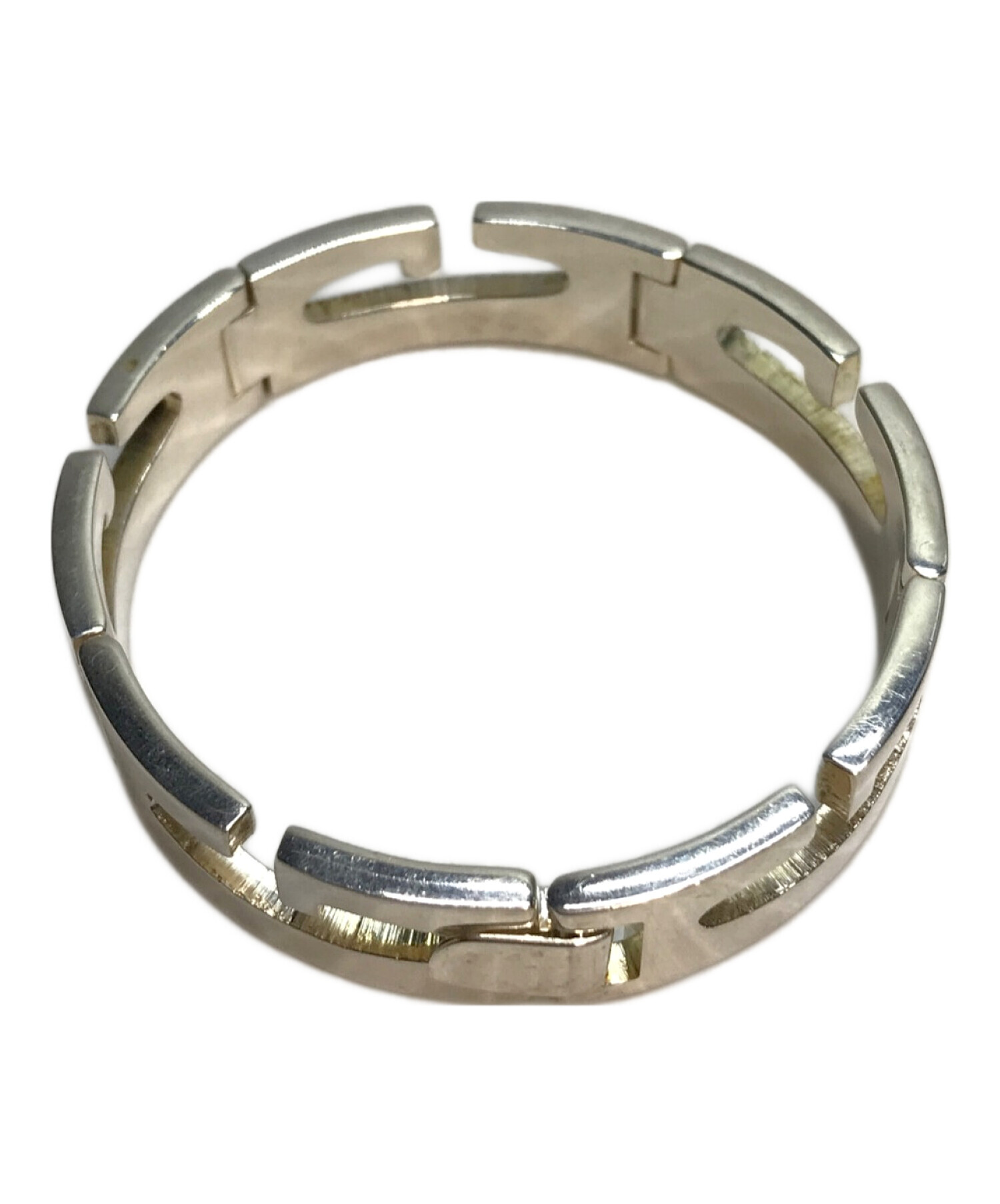 中古・古着通販】GUCCI (グッチ) Gモチーフカットオウトバングル