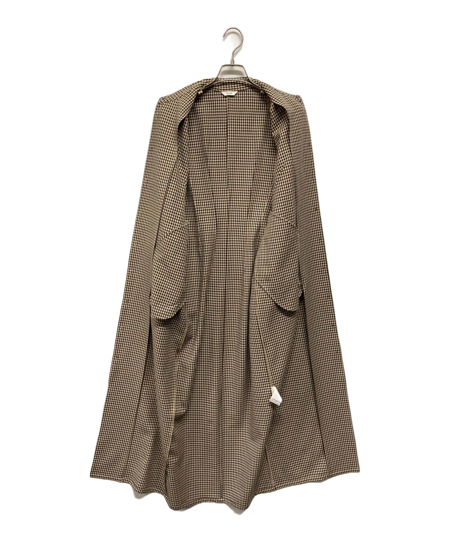 中古・古着通販】CLANE (クラネ) POWER SHOULDER CHECK SHIRT ONEPIECE