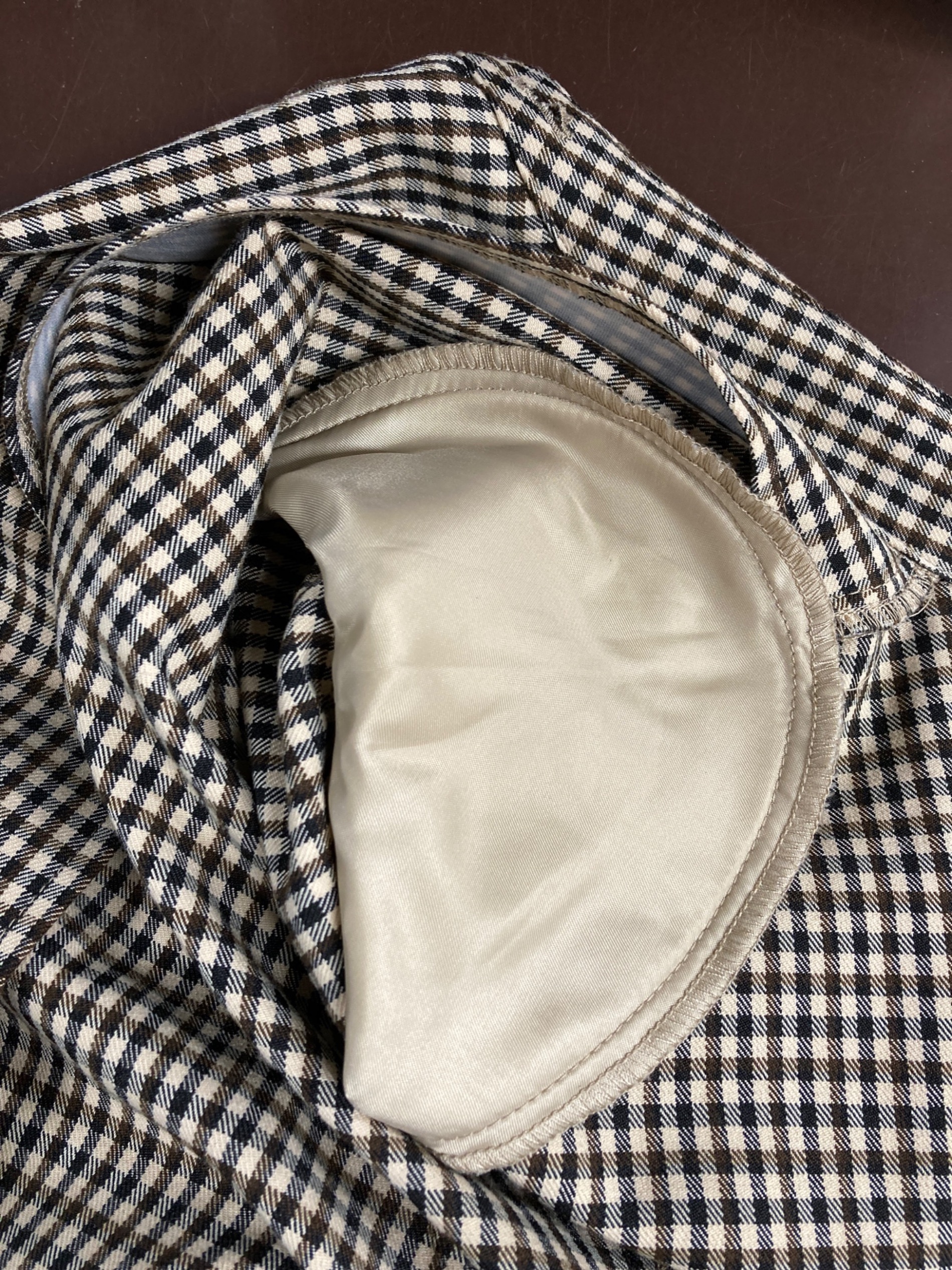 中古・古着通販】CLANE (クラネ) POWER SHOULDER CHECK SHIRT ONEPIECE