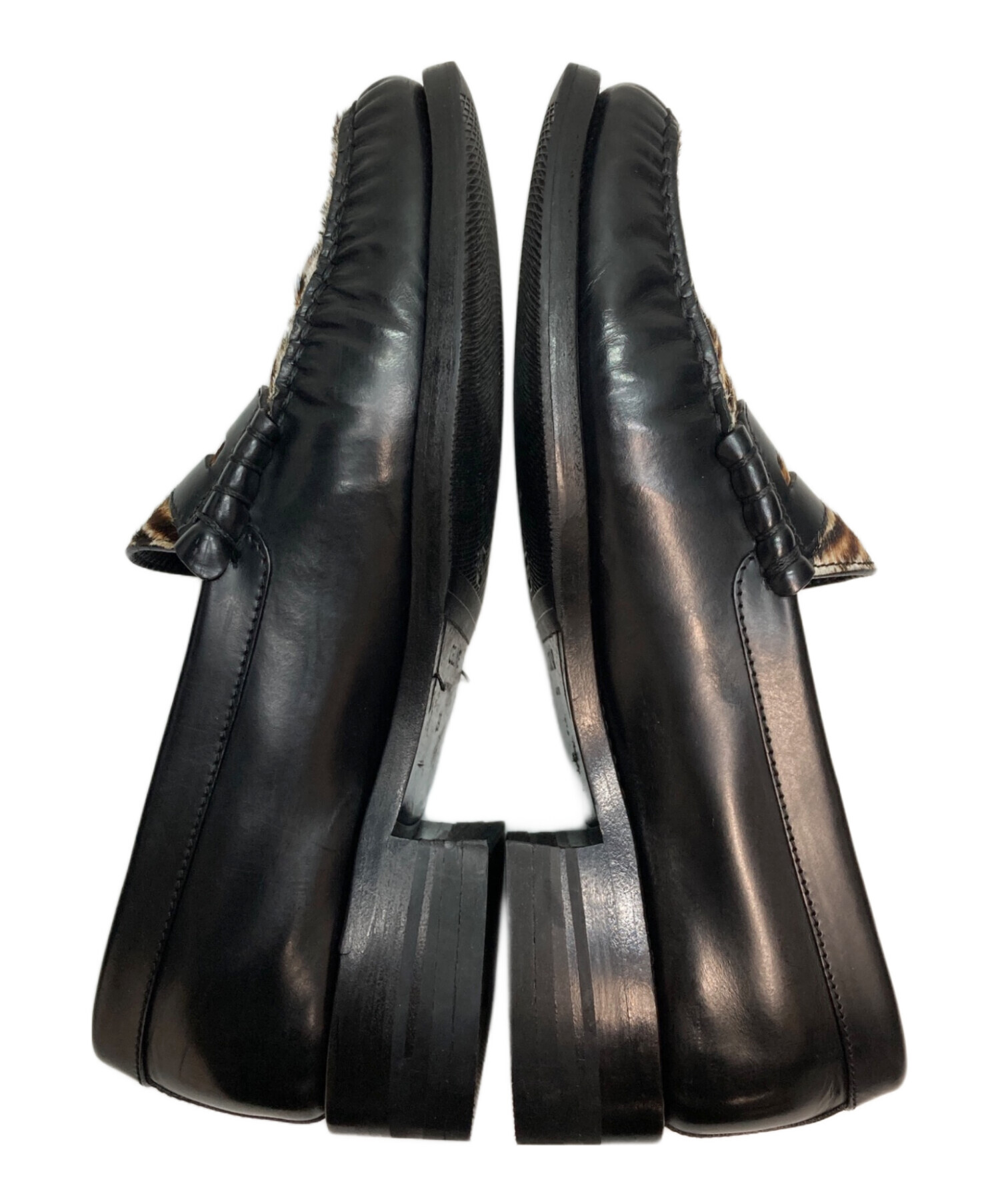 中古・古着通販】CELINE (セリーヌ) ハラコローファー ブラック