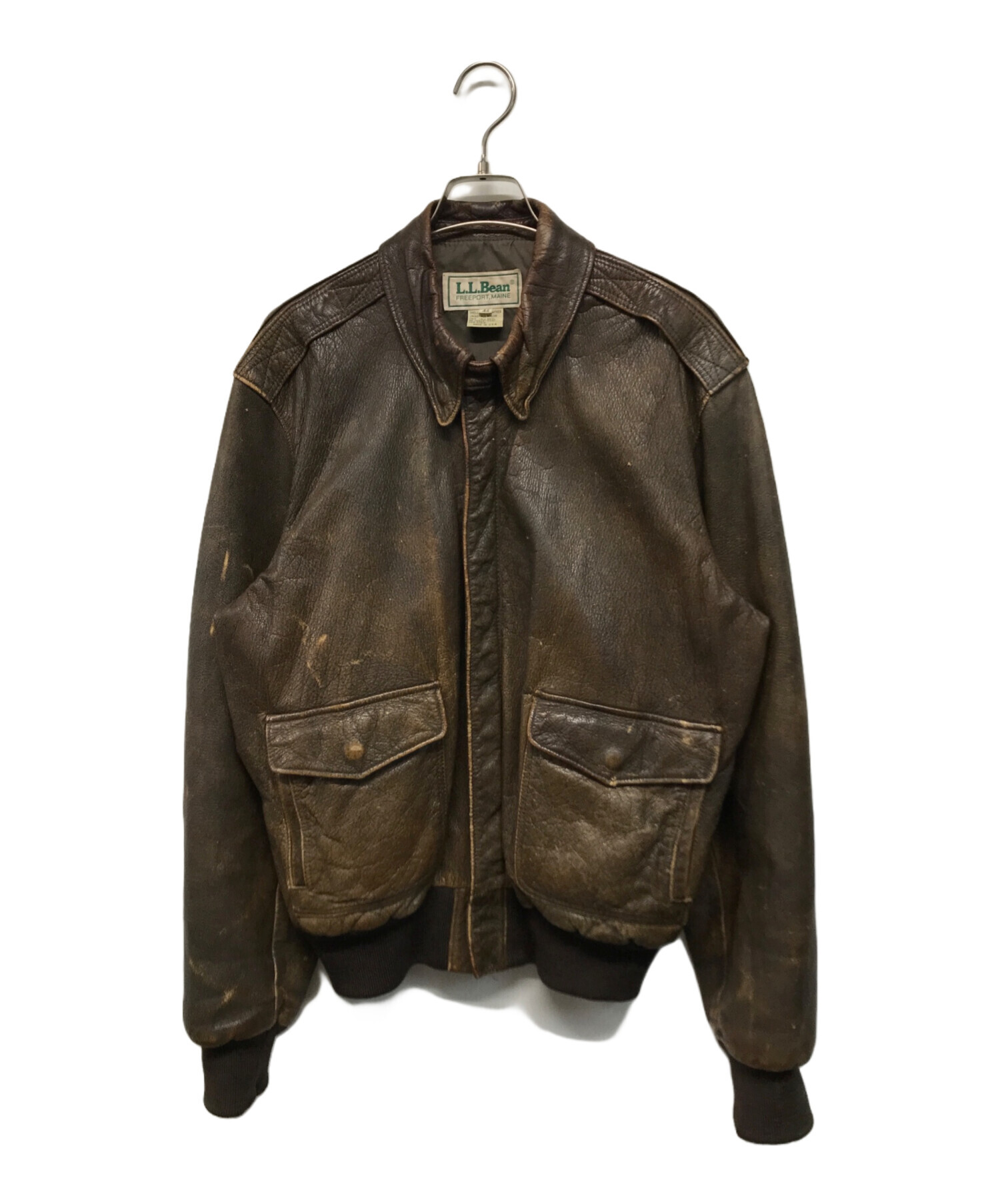 中古・古着通販】L.L.Bean (エルエルビーン) A-2 レザーフライト 