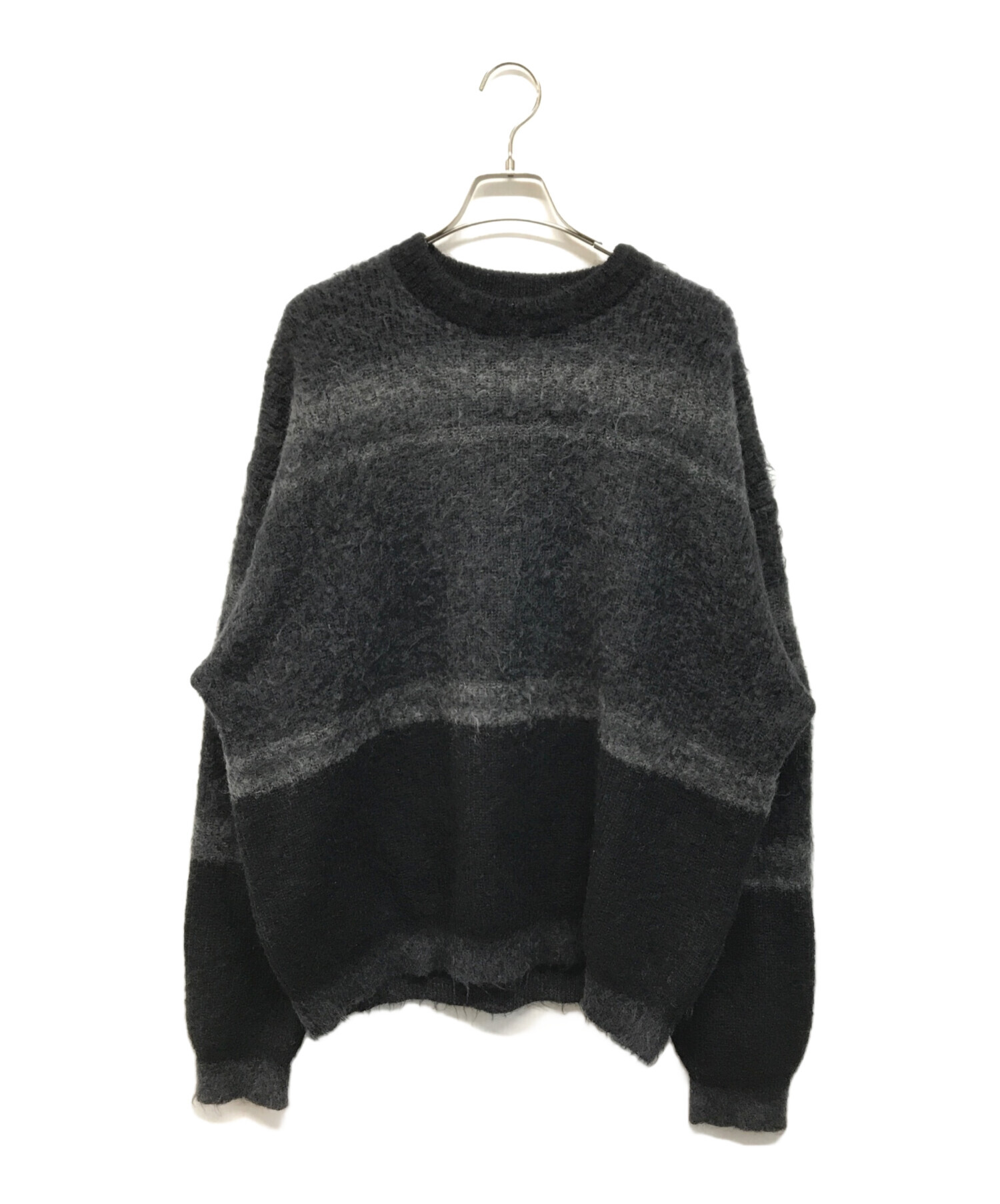 中古・古着通販】YOKE (ヨーク) ROTHKO BORDER CREW NECK グレー