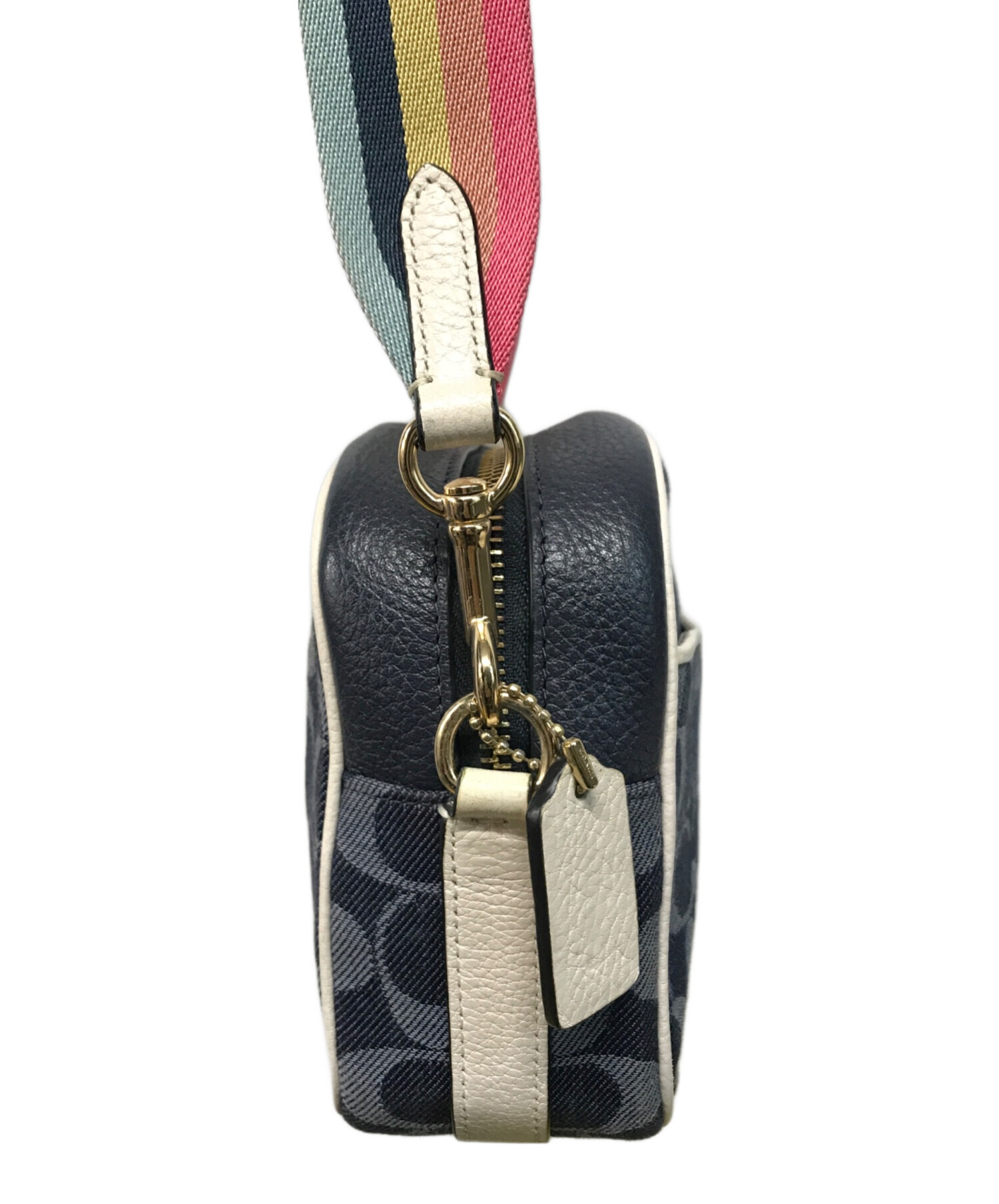 中古・古着通販】COACH (コーチ) ショルダーバッグ ネイビー｜ブランド