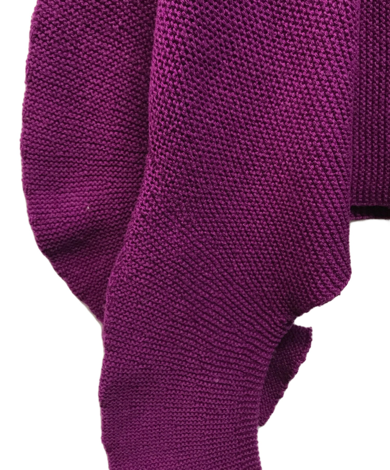 中古・古着通販】ISSEY MIYAKE (イッセイミヤケ) 変形ニット パープル