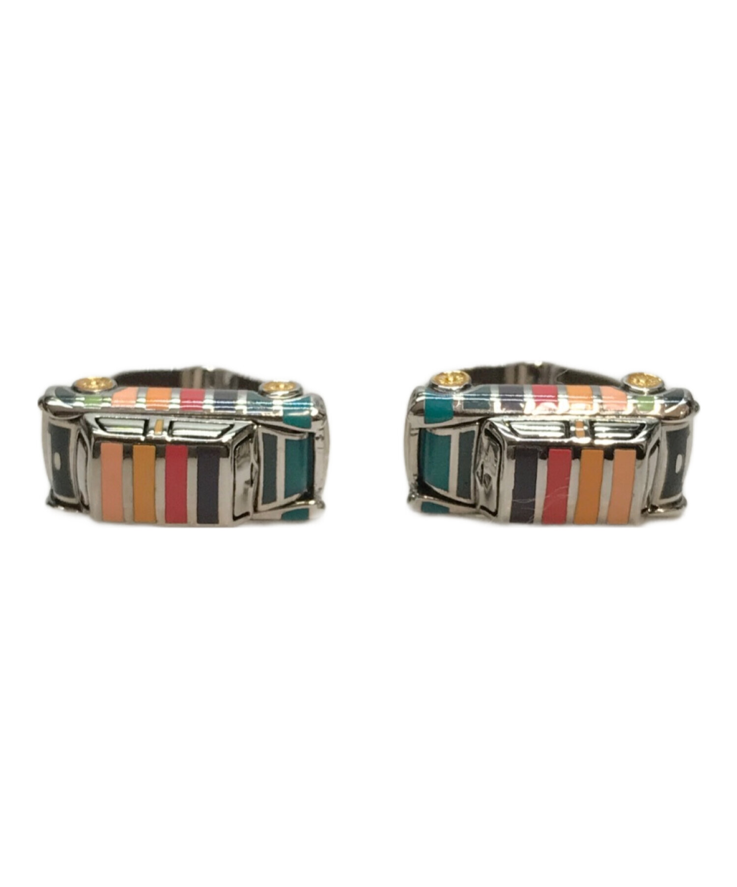 ポールスミス PAUL SMITH マルチストライプ MINIクーパー 車カフス
