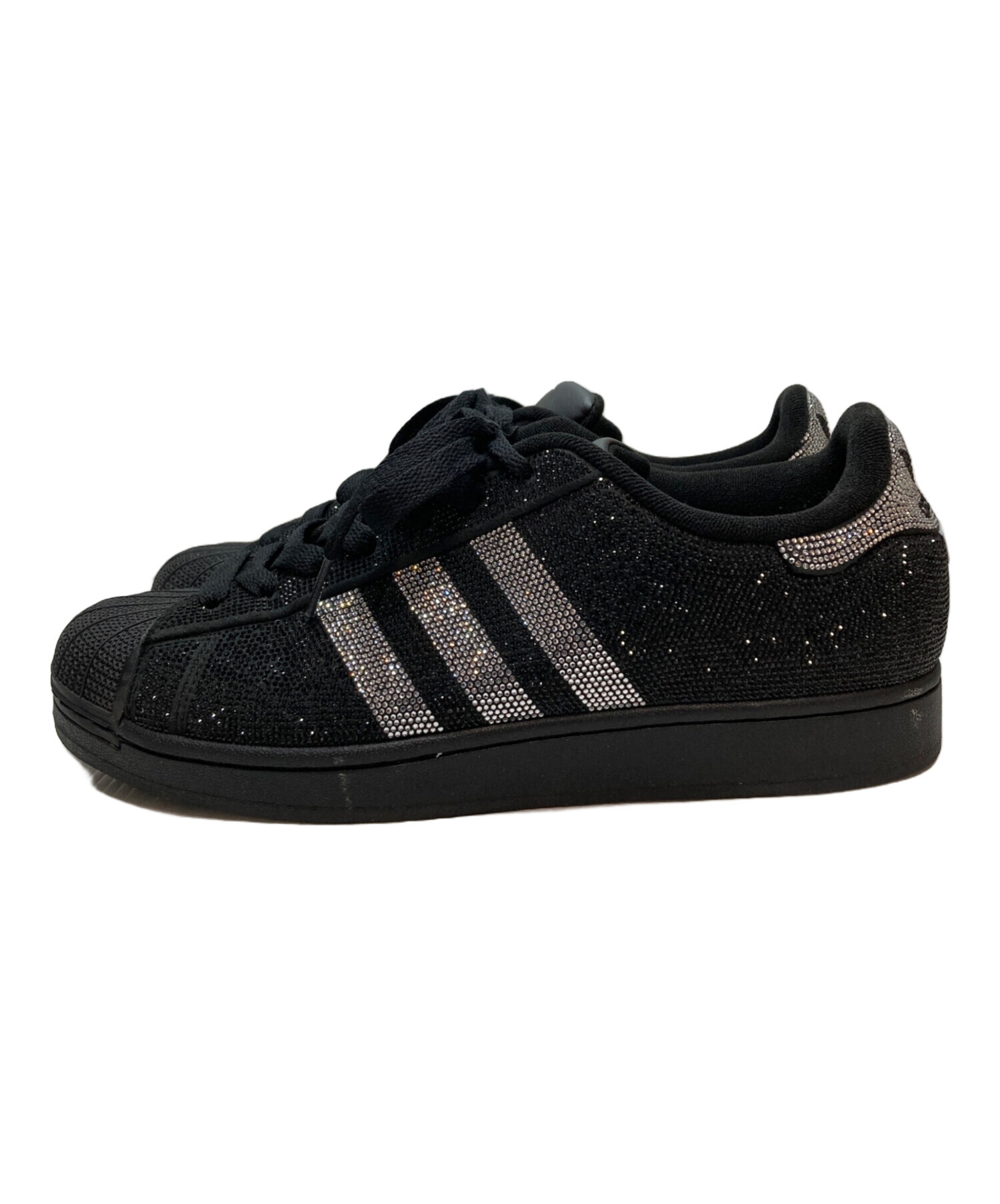 中古・古着通販】adidas (アディダス) SUPERSTAR II ブラック サイズ 