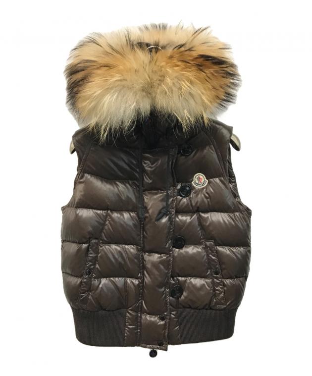 MONCLER モンクレール ベスト サイズ1 茶タグ ダウンベスト ブランド古着【中古】20260216/RA7873 MONCLER - MONCLER モンクレール ベスト サイズ1 茶タグ ダウンベスト