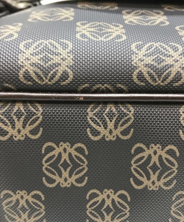 中古・古着通販】LOEWE (ロエベ) アナグラム総柄ハンドバッグ ブラウン