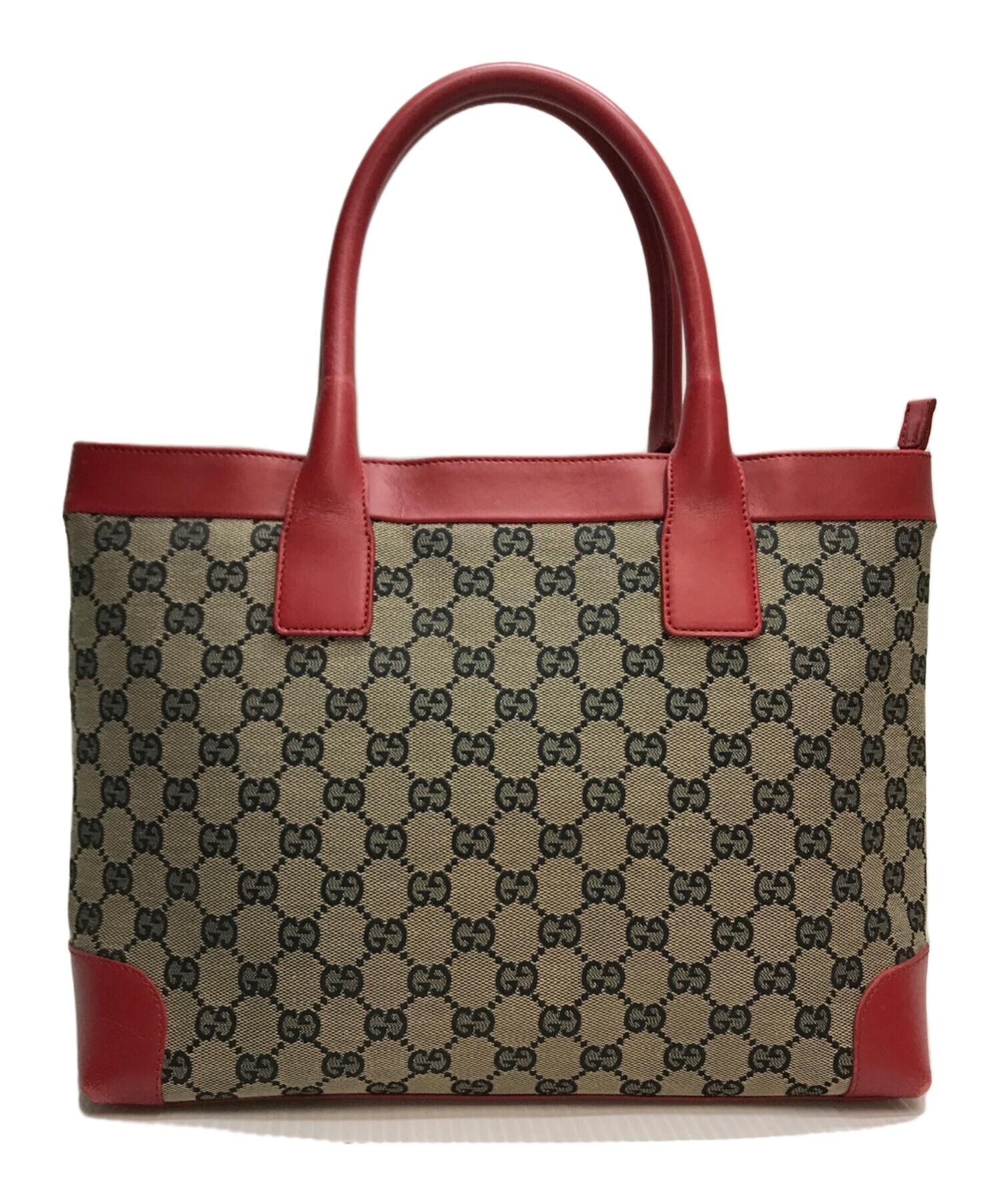 中古・古着通販】GUCCI (グッチ) GGキャンバストートバッグ レッド