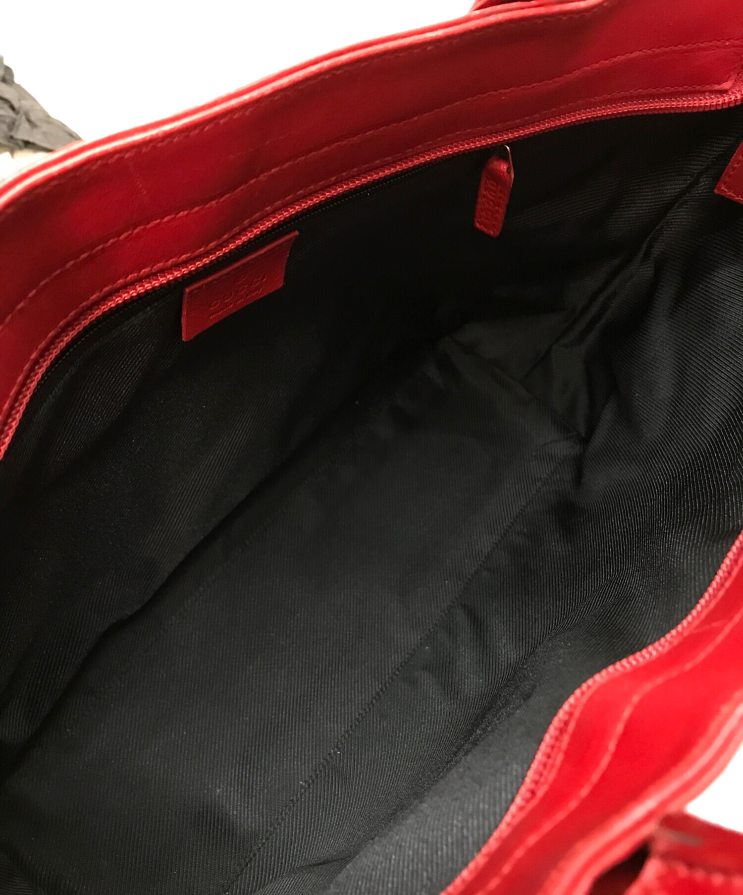 中古・古着通販】GUCCI (グッチ) GGキャンバストートバッグ レッド