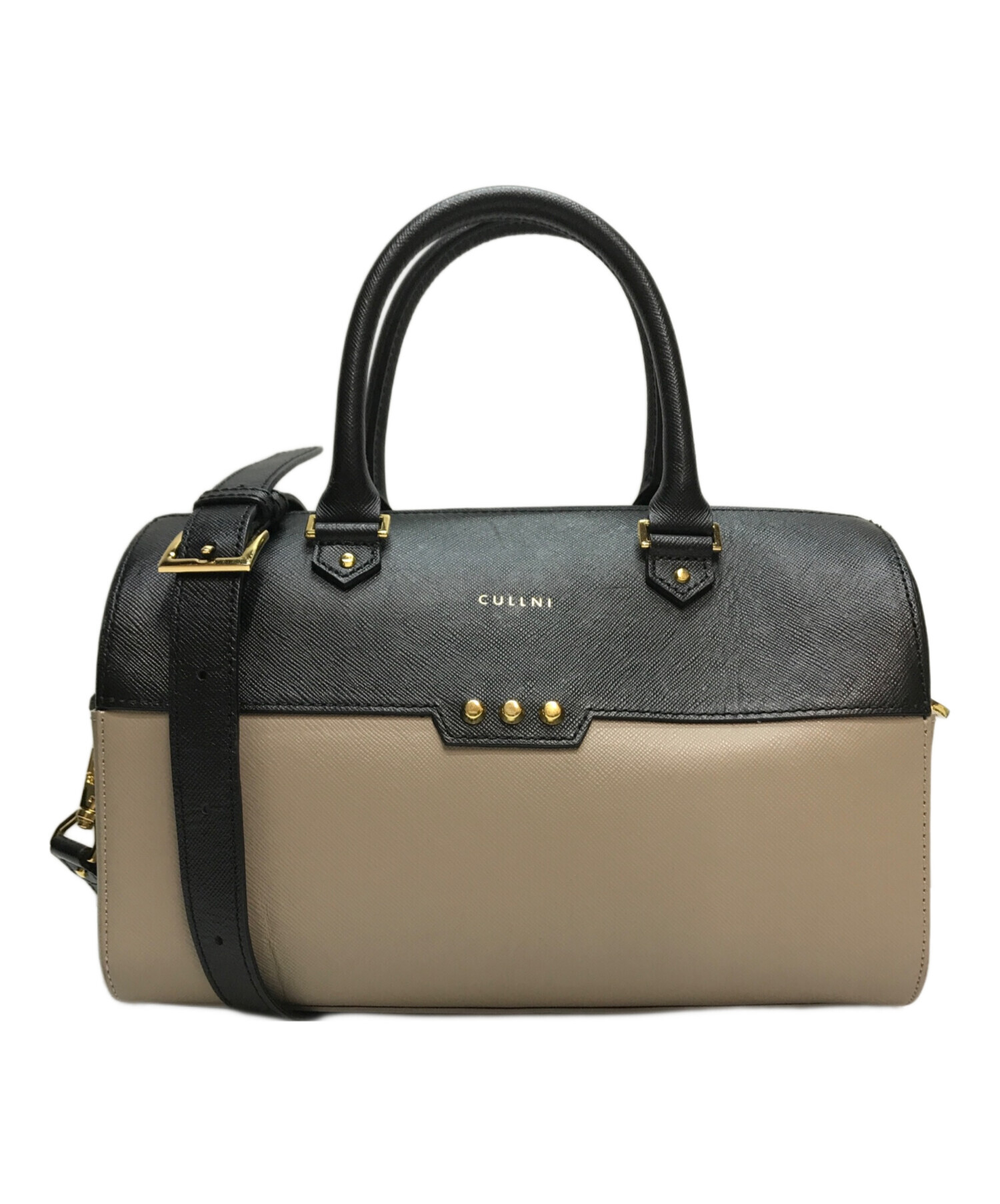 CULLNI レザーミニボストンハンドバッグ 中古・古着通販】CULLNI (クルニ) Leather Mini Boston Hand Bag