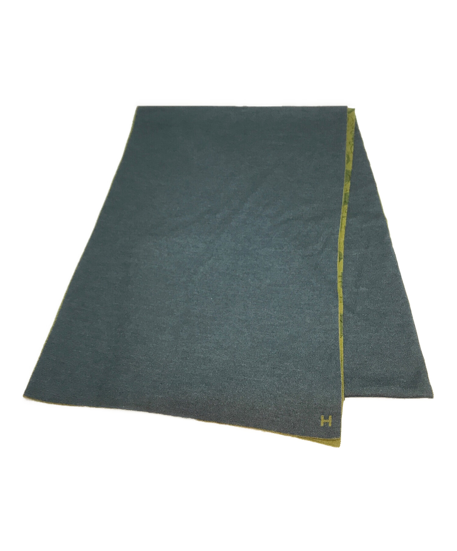 中古・古着通販】HERMES (エルメス) カシミアシルク総柄マフラー