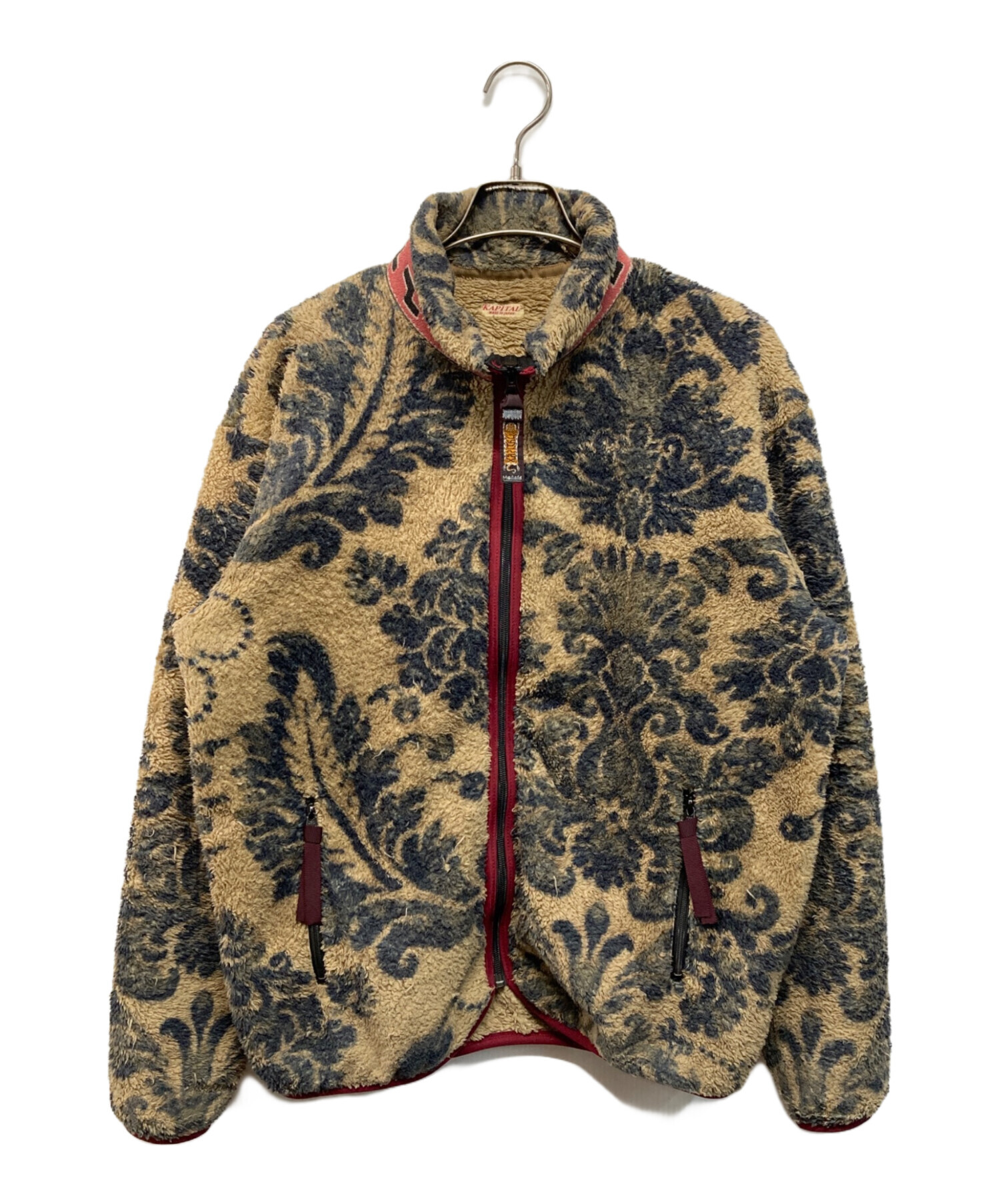 KAPITAL キャピタル　ボアフリース　サイズ0 中古・古着通販】KAPITAL (キャピタル) ダマスク柄ボアフリース