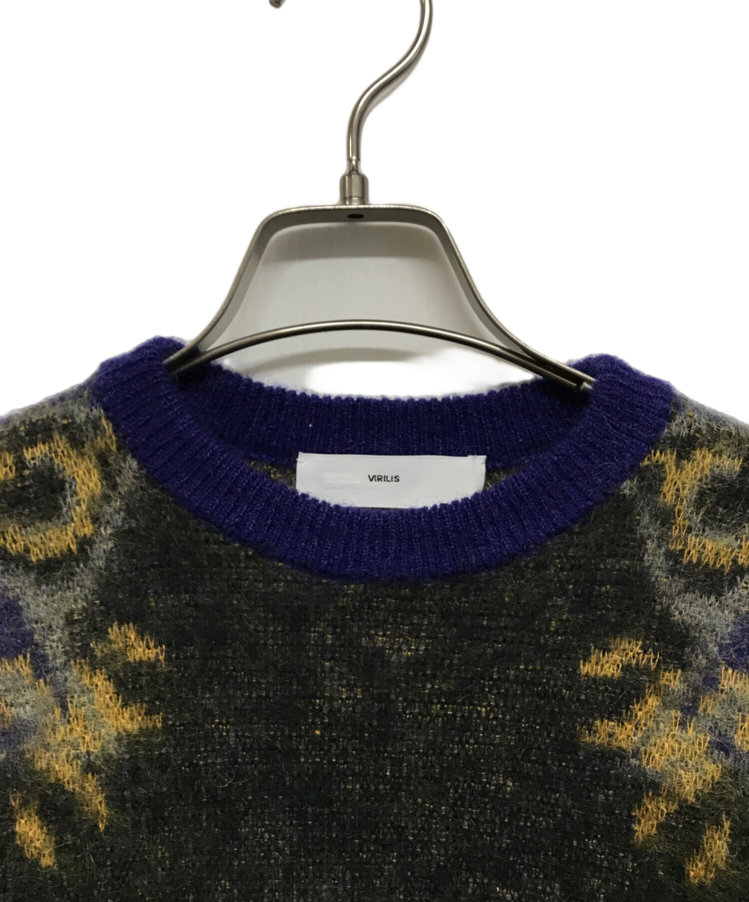 TOGA VIRILIS (トーガ ビリリース) Mohair jacquard knit（モヘア ジャ 