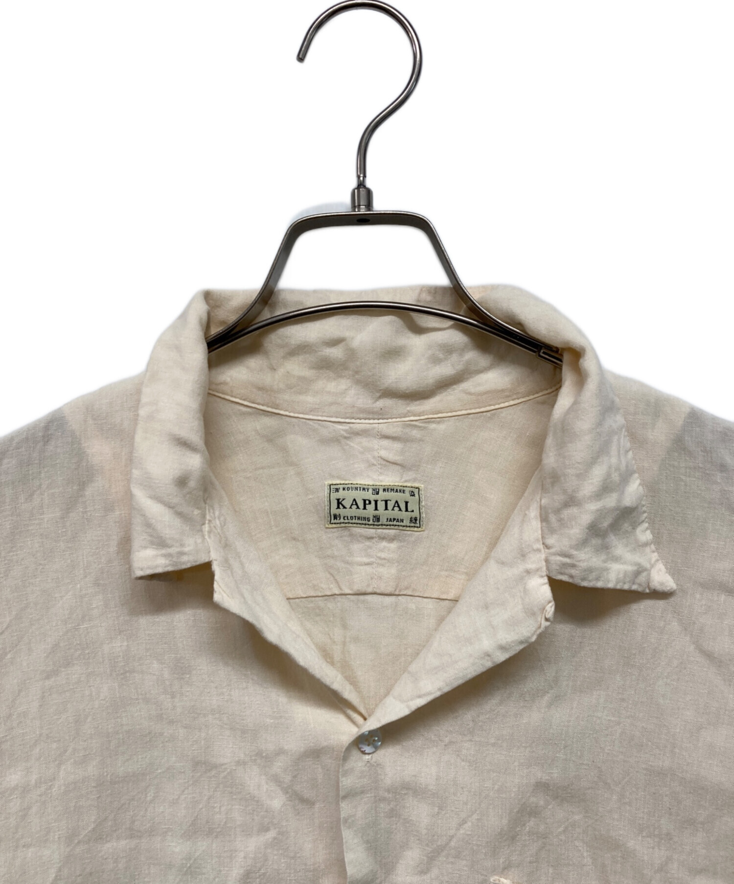 kapital キャピタル　麻リネン＆コットンシャツ 中古・古着通販】KAPITAL (キャピタル) Soft Linen Open Collar Shirt