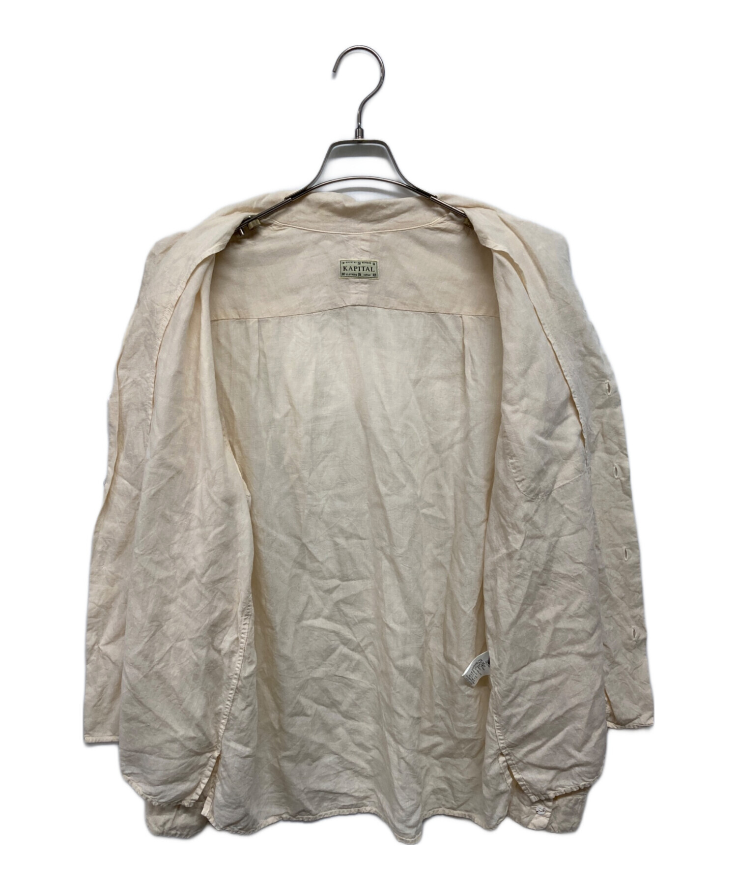 中古・古着通販】KAPITAL (キャピタル) Soft Linen Open Collar Shirt