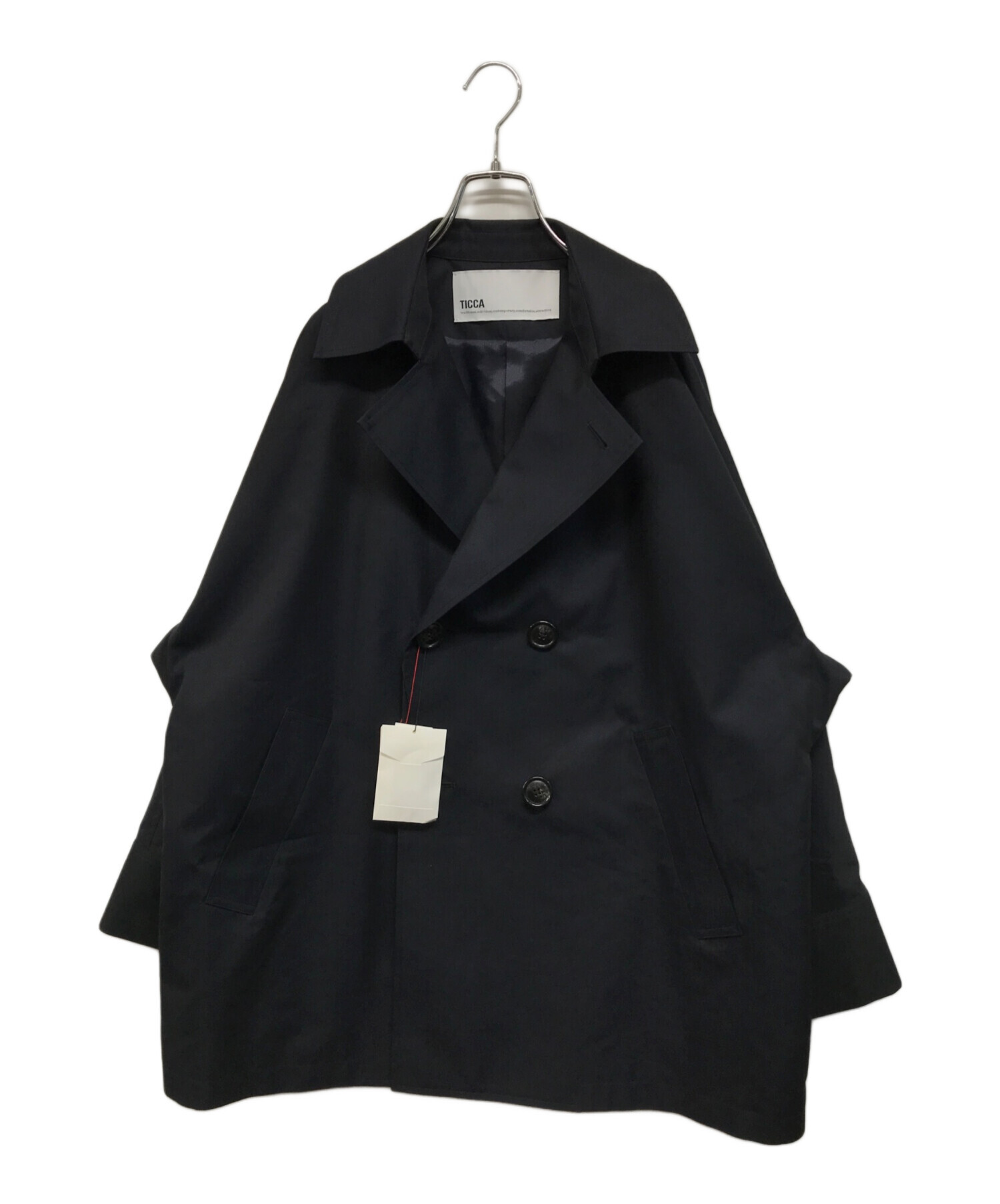 中古・古着通販】ticca (ティッカ) ショートテントトレンチコート 