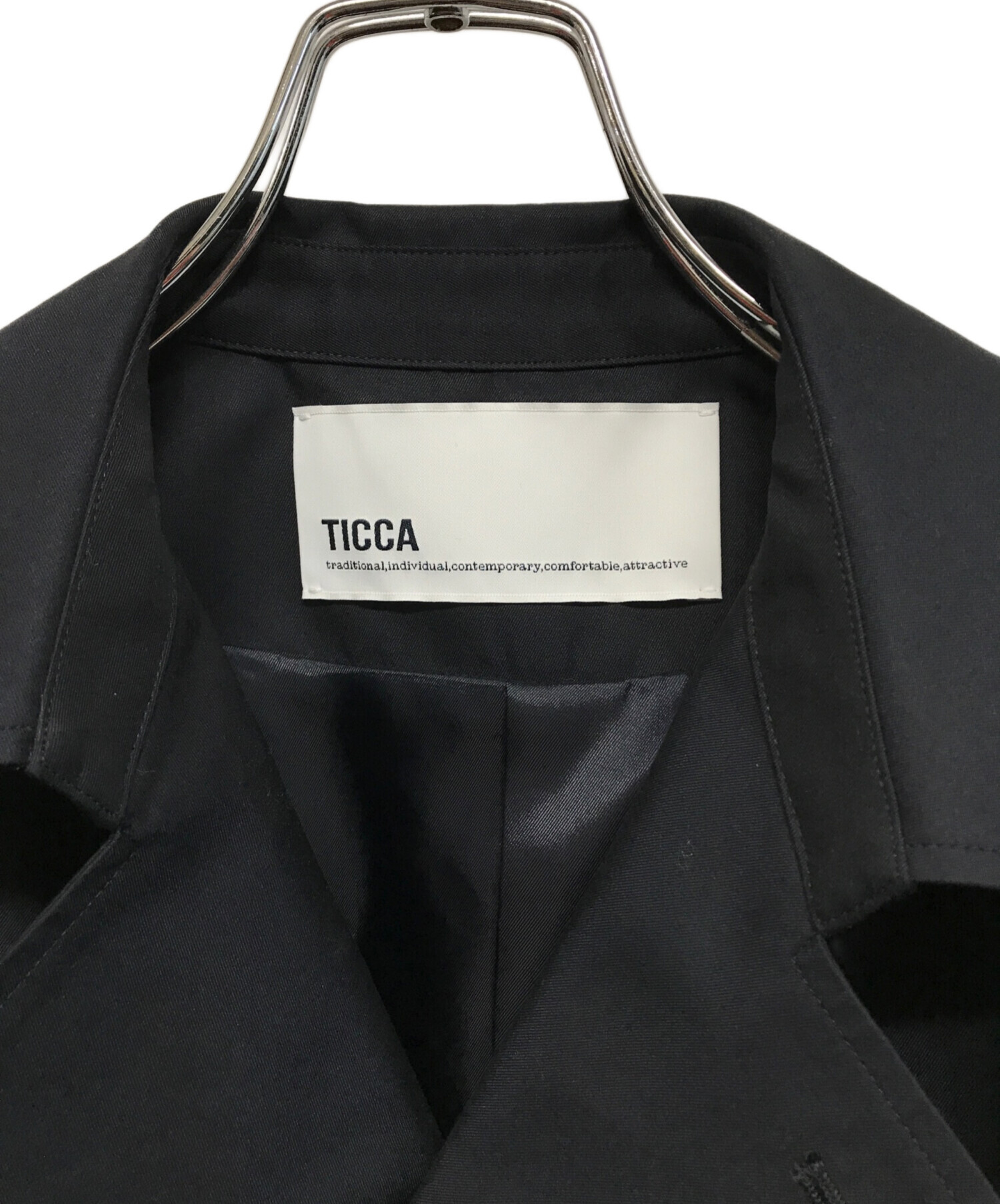 中古・古着通販】ticca (ティッカ) ショートテントトレンチコート 