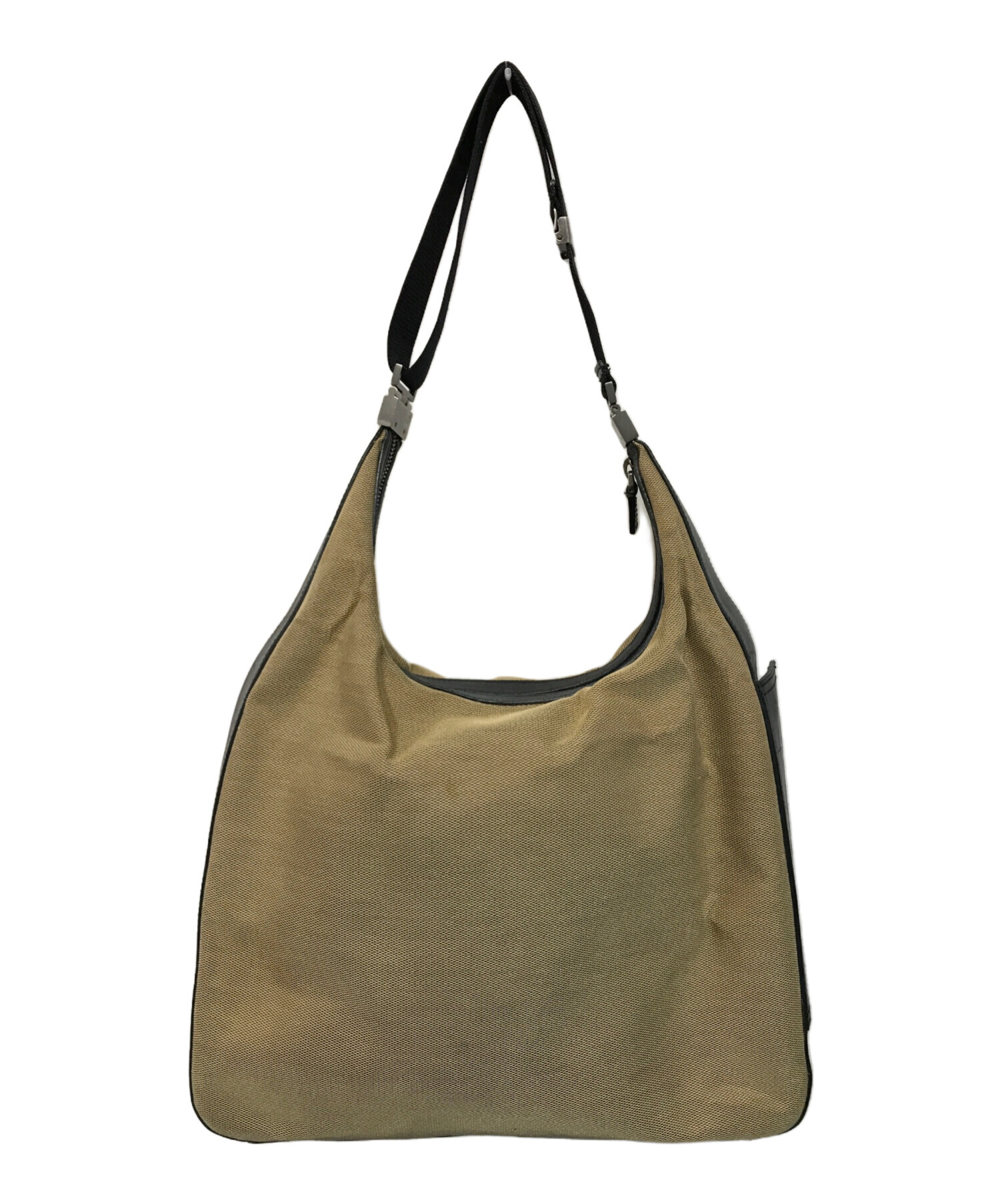 中古・古着通販】GUCCI (グッチ) ショルダーバッグ ベージュ×ブラック 