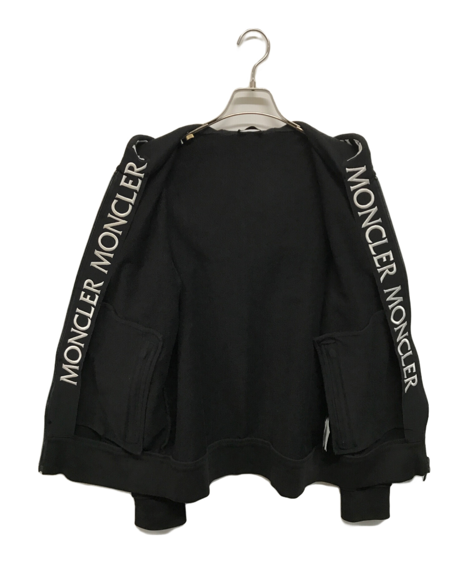 中古・古着通販】MONCLER (モンクレール) ジップパーカー ブラック