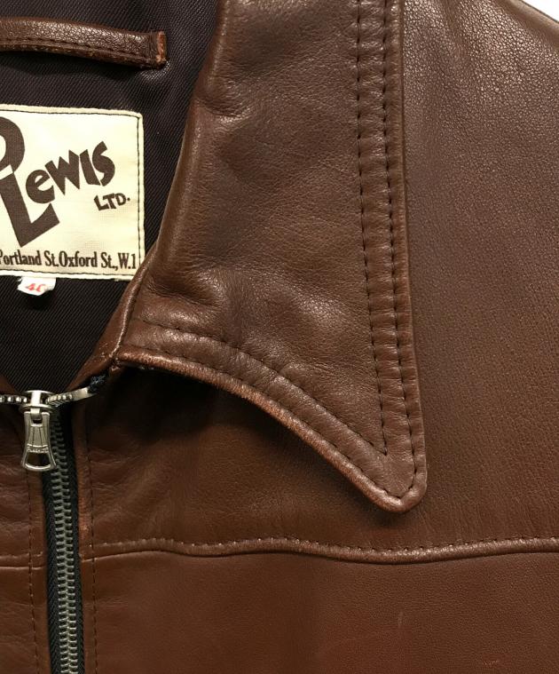 ルイスレザー カントリーマン レザージャケット ブラウン 40 中古・古着通販】Lewis Leathers (ルイスレザース) 385 COUNTRYMAN