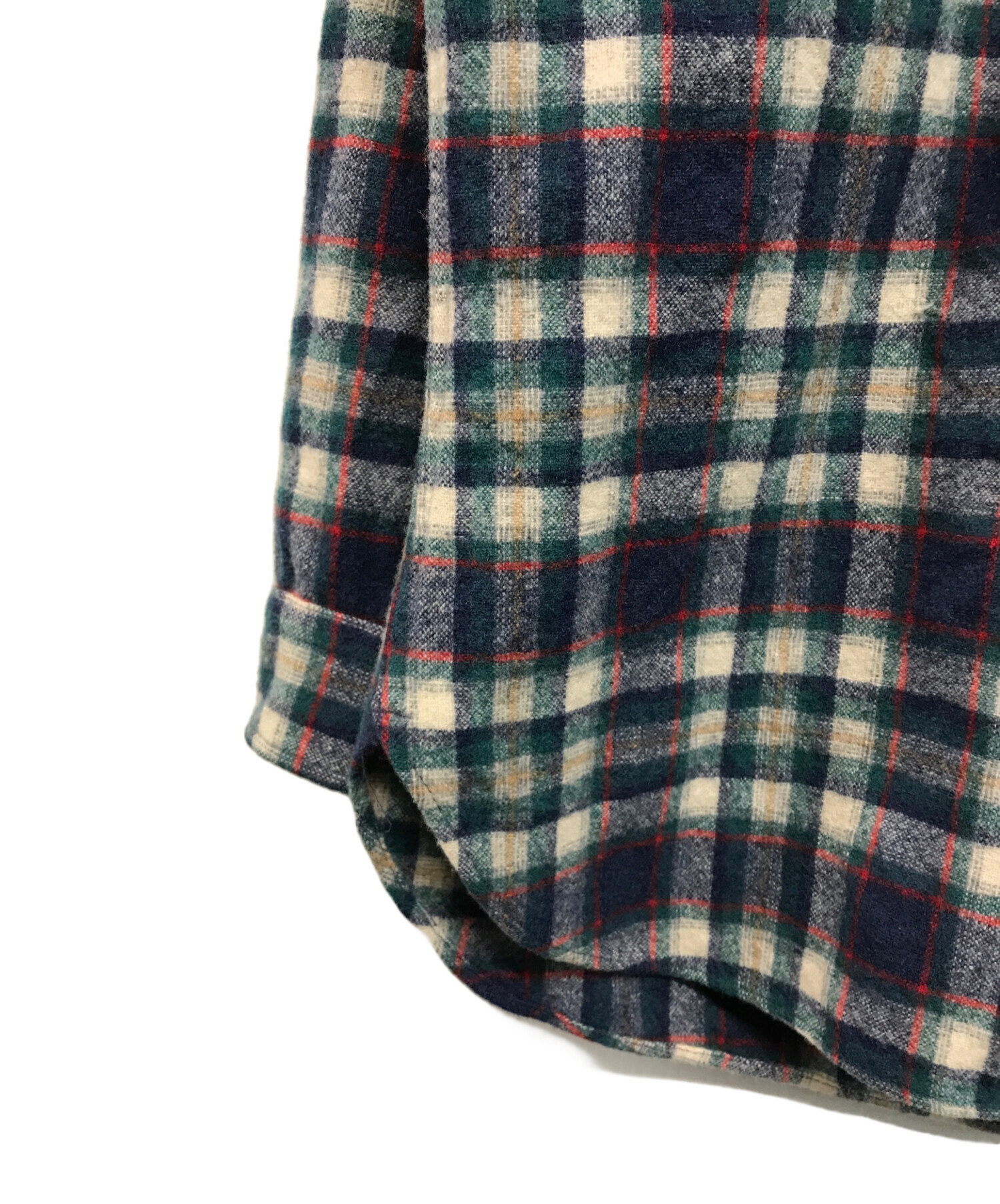 中古・古着通販】PENDLETON (ペンドルトン) 70sウールシャツ ネイビー