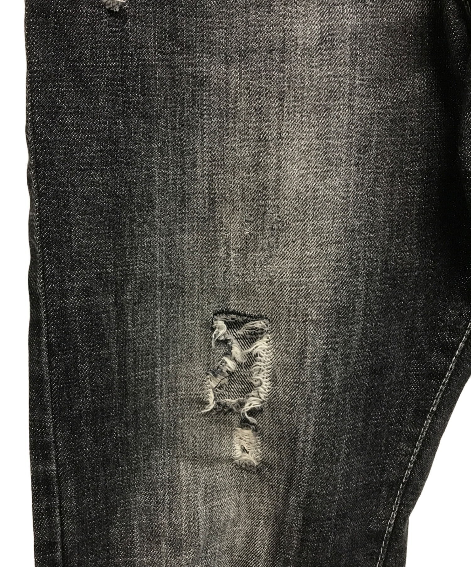 中古 90s OLD STUSSY ダメージ&リペア加工 デニムパンツ 中古・古着通販】stussy (ステューシー) 00'S サークルロゴダメージ