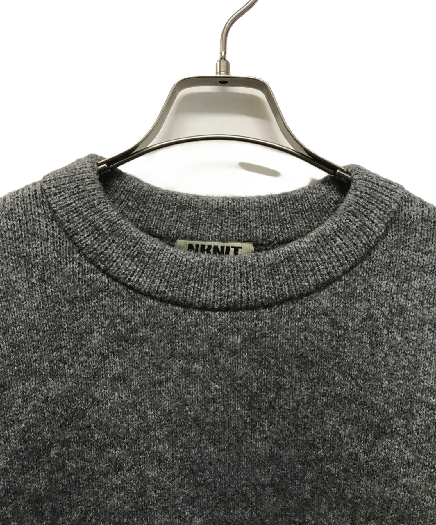 中古・古着通販】NKNIT (ンニット) ハートパターンニット グレー